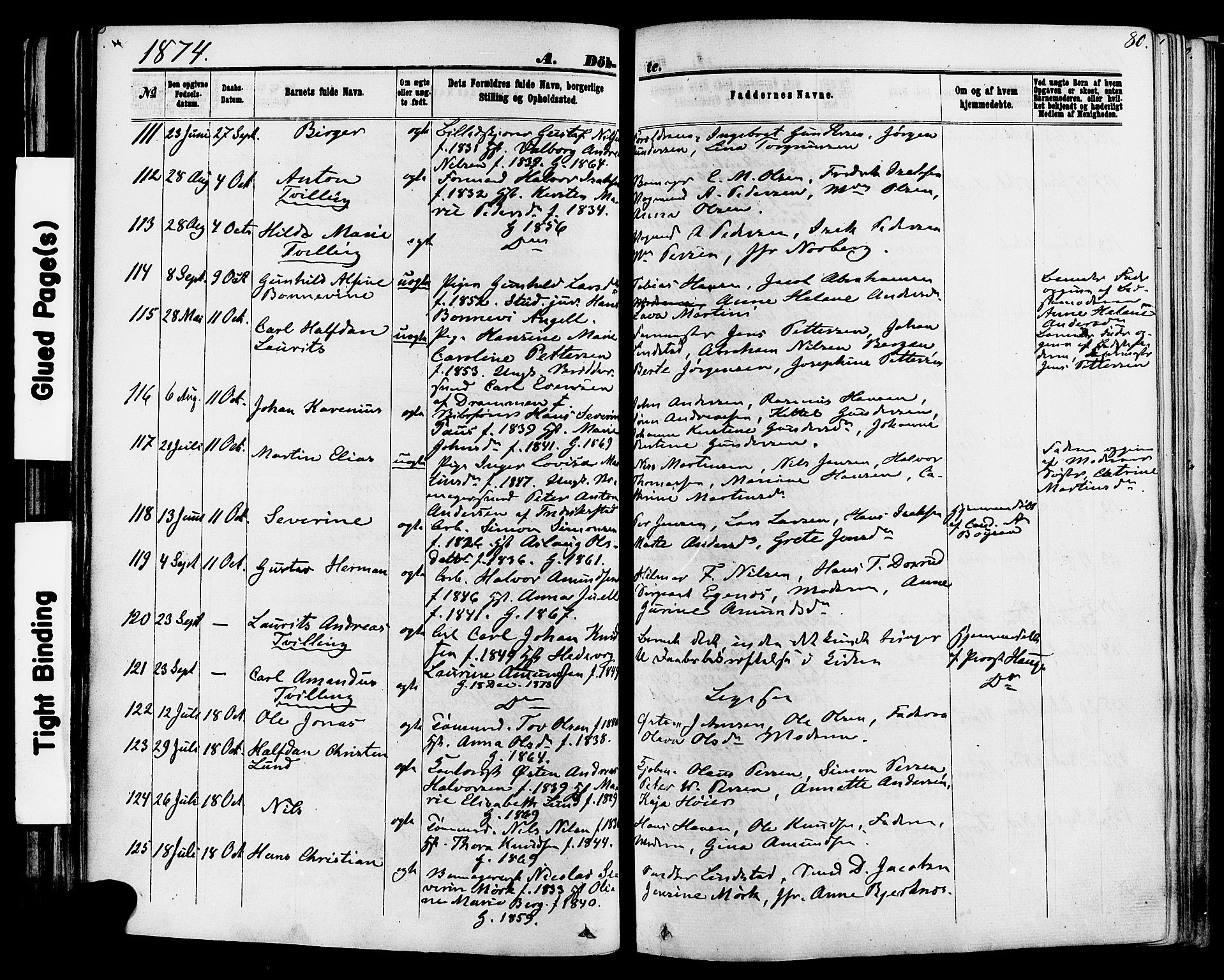 Skien kirkebøker, SAKO/A-302/F/Fa/L0008: Parish register (official) no. 8, 1866-1877, p. 80