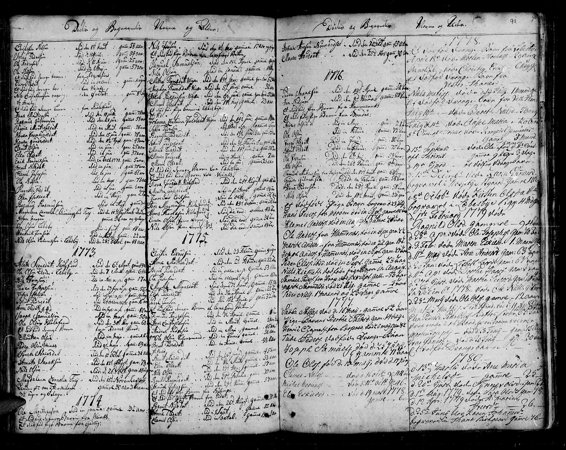 Lebesby sokneprestkontor, AV/SATØ-S-1353/H/Ha/L0001kirke: Parish register (official) no. 1, 1751-1816, p. 90