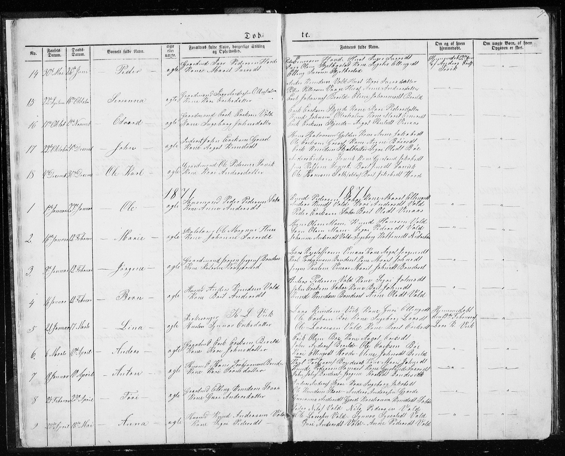 Ministerialprotokoller, klokkerbøker og fødselsregistre - Møre og Romsdal, SAT/A-1454/543/L0564: Parish register (copy) no. 543C02, 1867-1915, p. 7