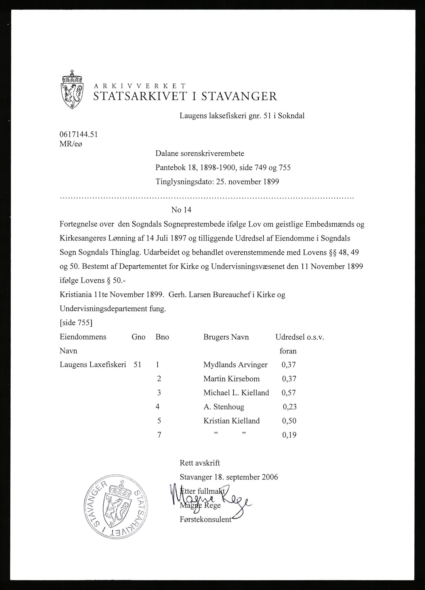 Statsarkivet i Stavanger, SAST/A-101971/03/Y/Yj/L0052: Avskrifter sortert etter gårdsnavn: Landråk  - Leidland, 1750-1930, p. 331