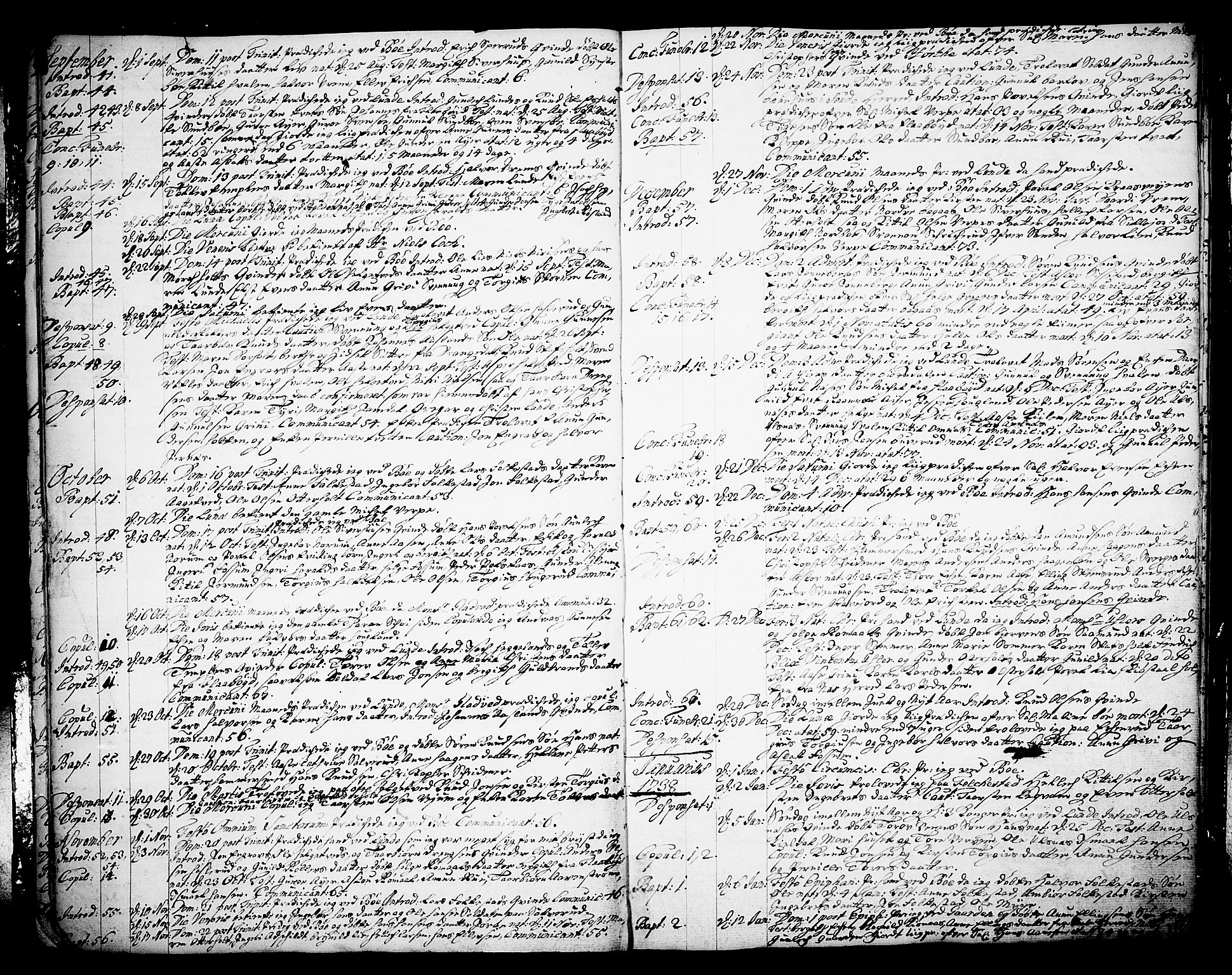 Bø kirkebøker, SAKO/A-257/F/Fa/L0003: Parish register (official) no. 3, 1733-1748, p. 12