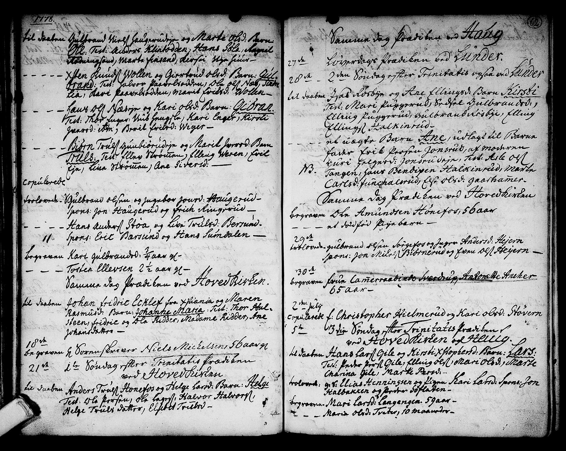 Norderhov kirkebøker, SAKO/A-237/F/Fa/L0005: Parish register (official) no. 5, 1775-1789, p. 62