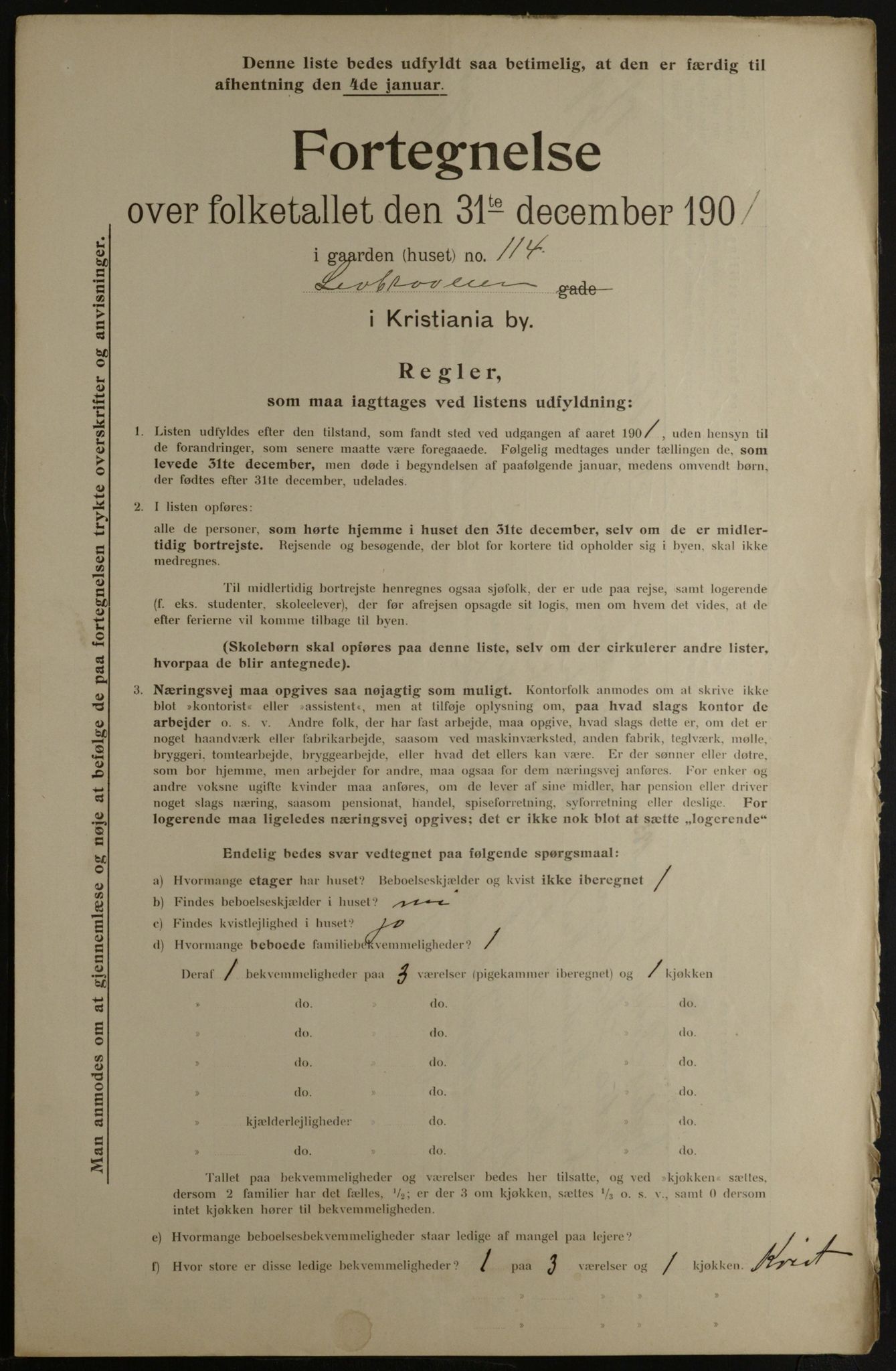 OBA, Municipal Census 1901 for Kristiania, 1901, p. 9028