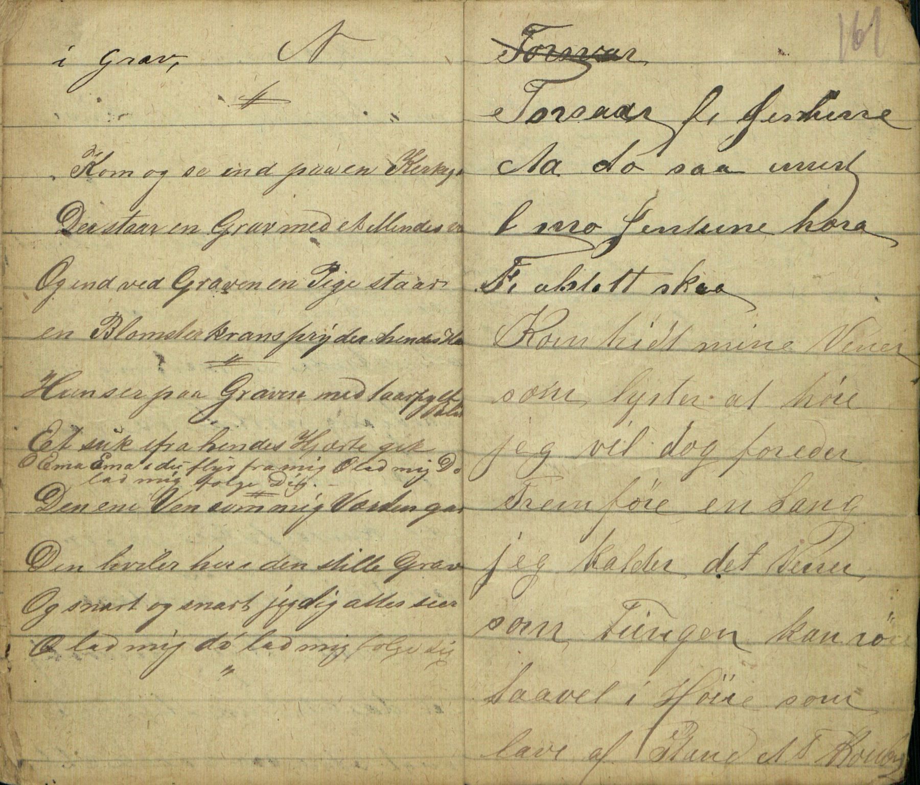 Rikard Berge, TEMU/TGM-A-1003/F/L0005/0018: 160-200 / 177 Handskriven visebok. Tilhører Aasheim af Sigjords Præstegjeld, 1870. Vise, 1870, p. 160-161