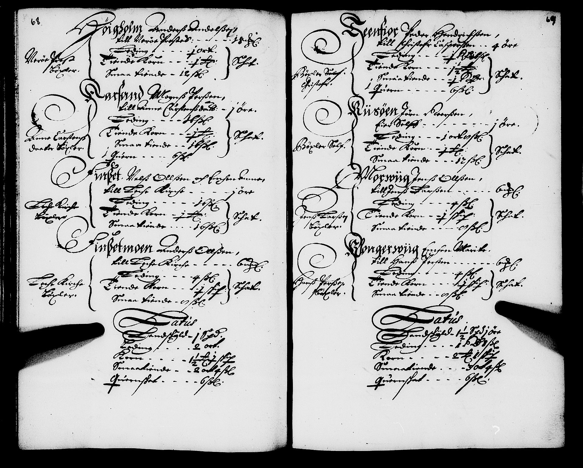 Rentekammeret inntil 1814, Realistisk ordnet avdeling, AV/RA-EA-4070/N/Nb/Nba/L0056: Namdalen len, 1669, p. 68-69