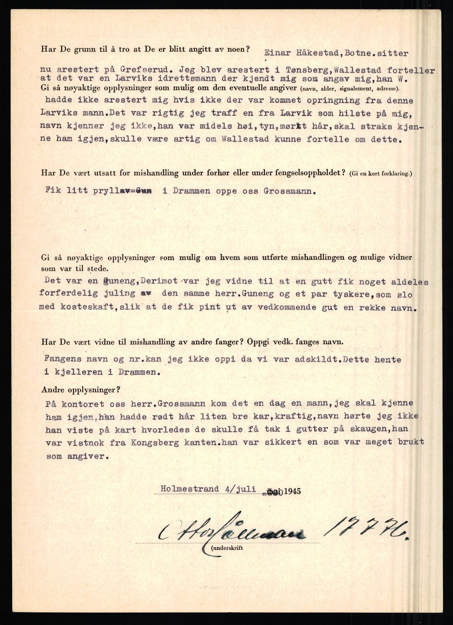 Rikspolitisjefen, AV/RA-S-1560/L/L0007: Heen, Erik C. - Iversen, Trygve, 1940-1945, p. 1022