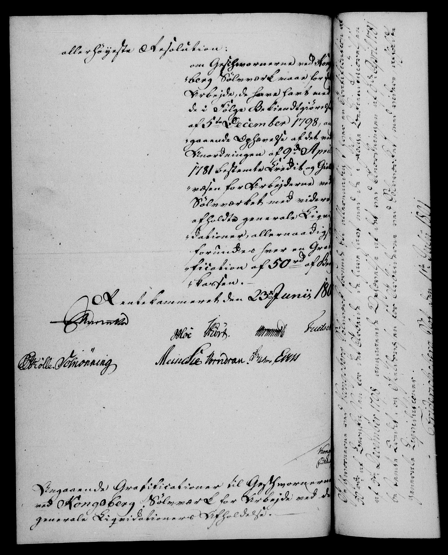 Rentekammeret, Renteskriverkontorene, AV/RA-EA-3115/M/Mf/Mfb/L0005: Relasjons- og resolusjonsprotokoll med register (merket RK 54.11), 1801-1802
