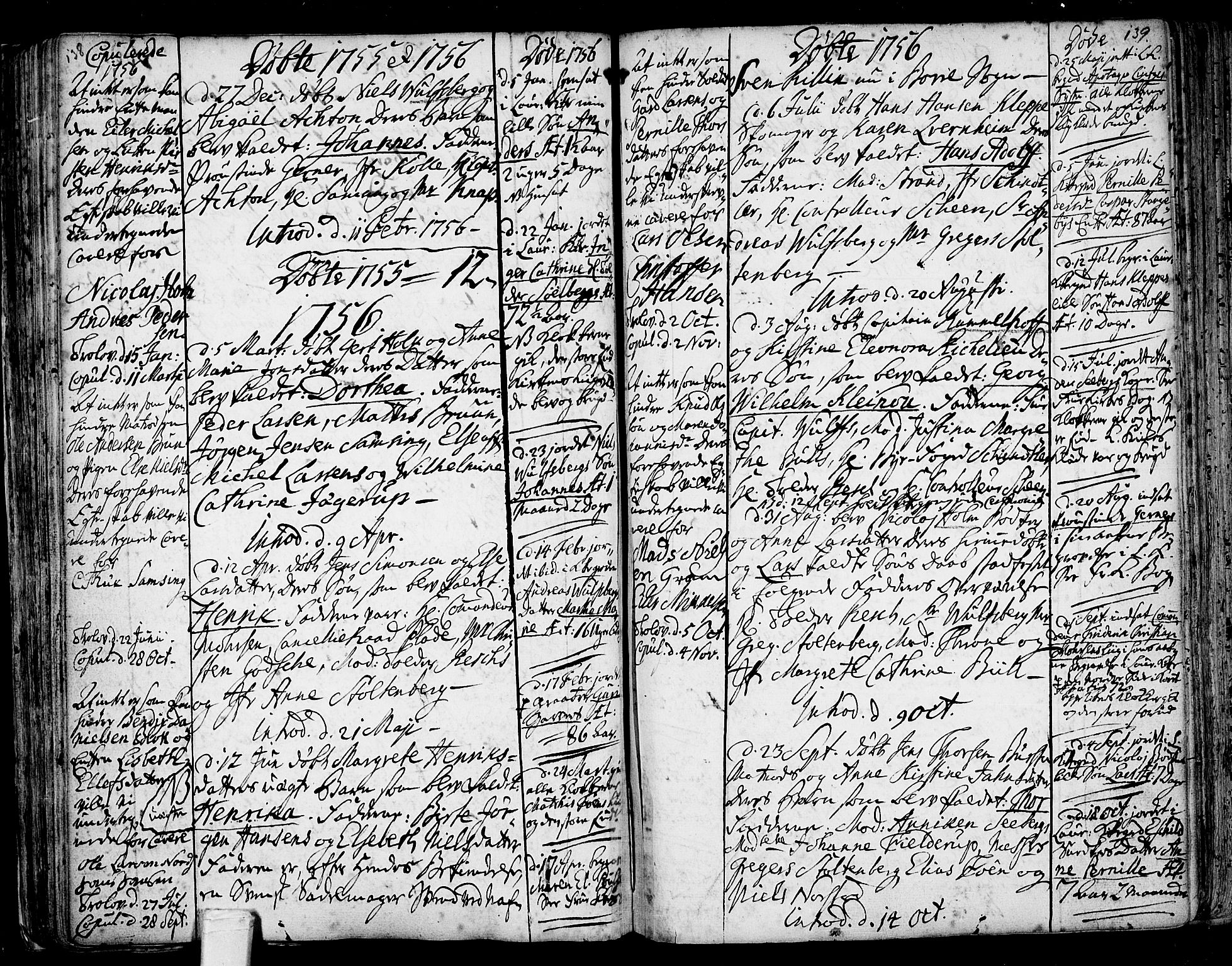 Tønsberg kirkebøker, AV/SAKO-A-330/F/Fb/L0001: Parish register (official) no. II 1, 1690-1796, p. 138-139