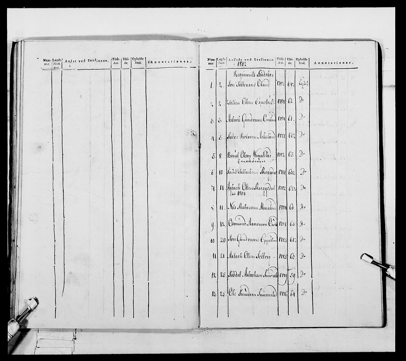 Generalitets- og kommissariatskollegiet, Det kongelige norske kommissariatskollegium, AV/RA-EA-5420/E/Eh/L0112: Vesterlenske nasjonale infanteriregiment, 1812, p. 399