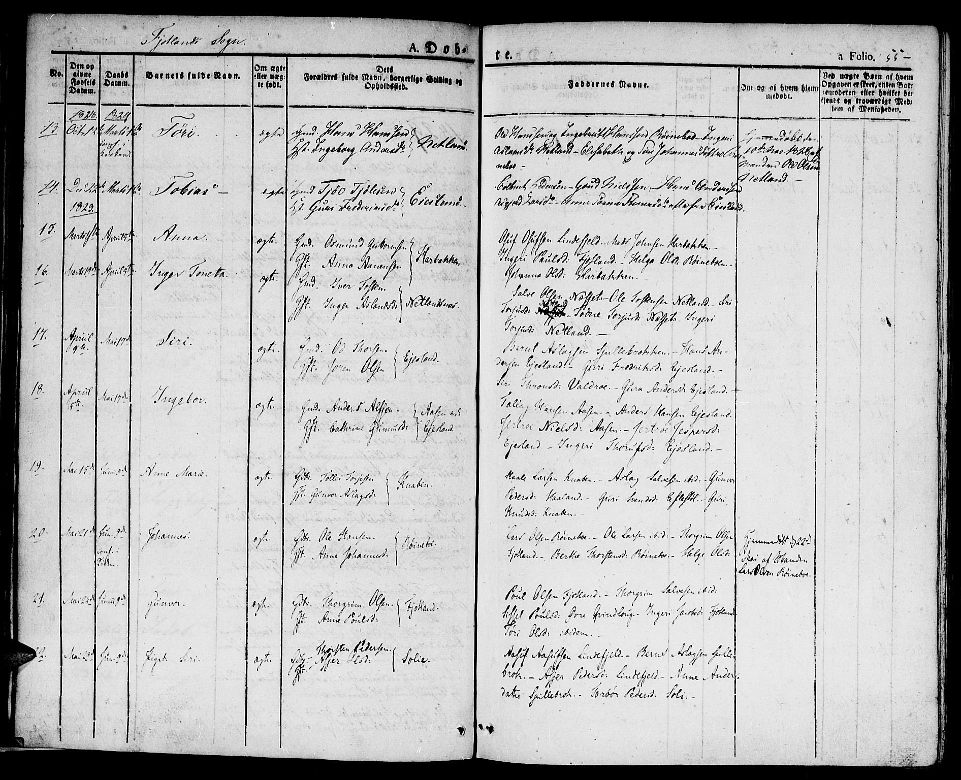 Hægebostad sokneprestkontor, AV/SAK-1111-0024/F/Fa/Faa/L0003: Parish register (official) no. A 3 /2, 1825-1840, p. 55