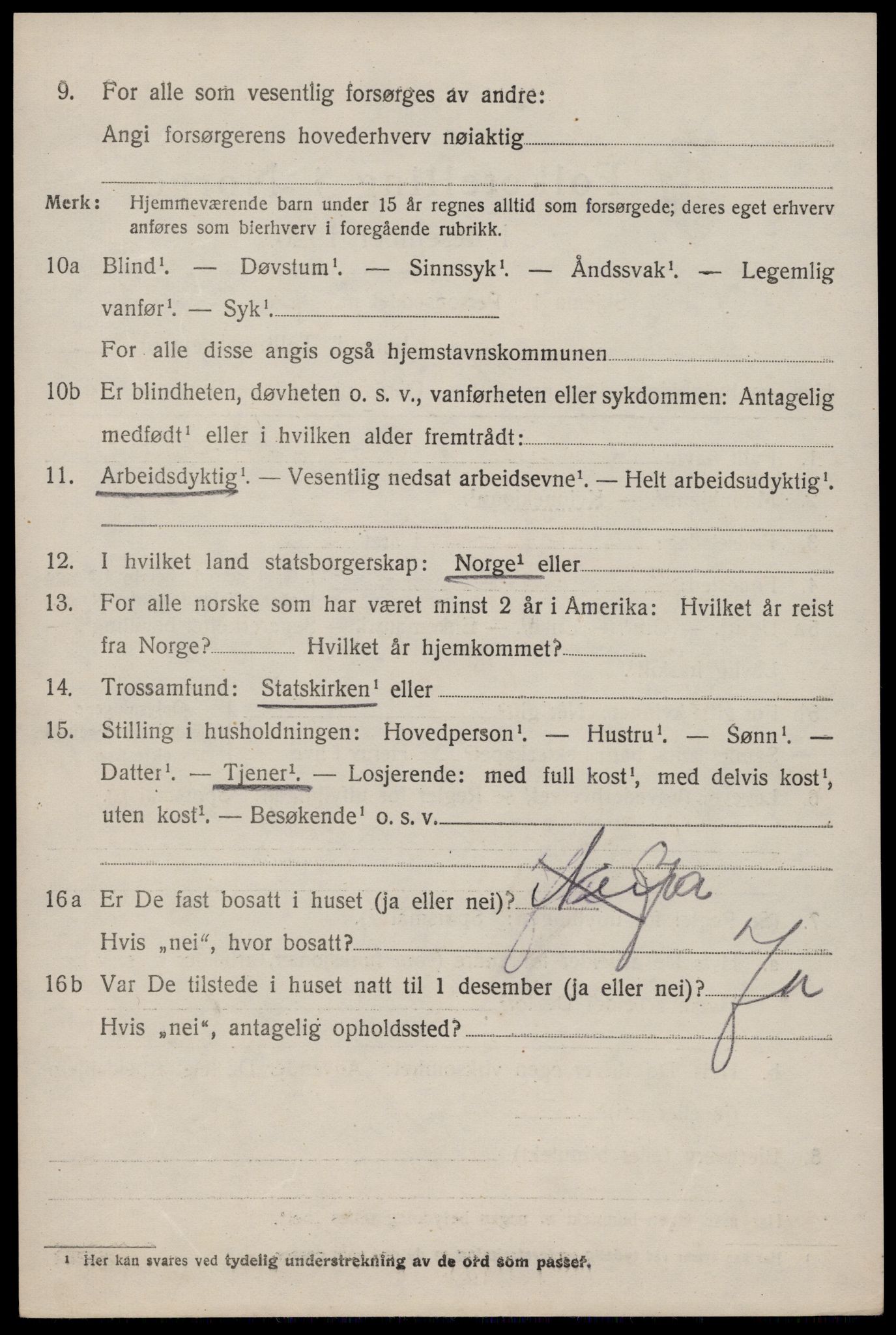 SAKO, 1920 census for Hjartdal, 1920, p. 2193
