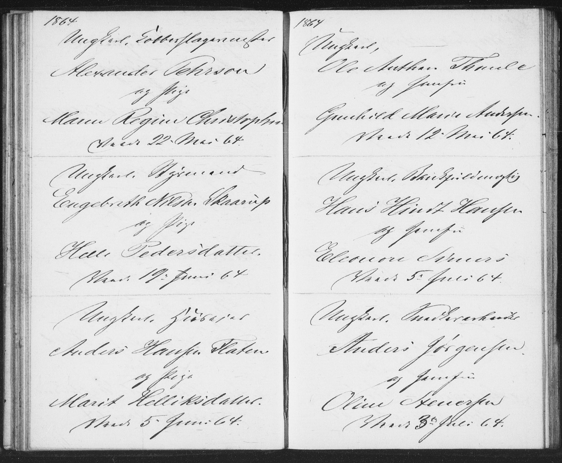 Bragernes kirkebøker, AV/SAKO-A-6/H/Ha/L0004: Banns register no. 4, 1860-1866