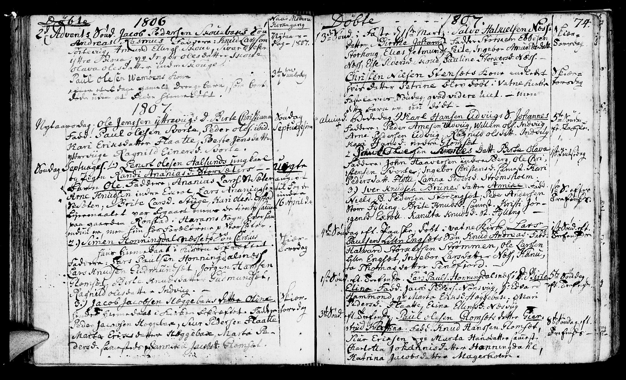 Ministerialprotokoller, klokkerbøker og fødselsregistre - Møre og Romsdal, SAT/A-1454/524/L0350: Parish register (official) no. 524A02, 1780-1817, p. 74