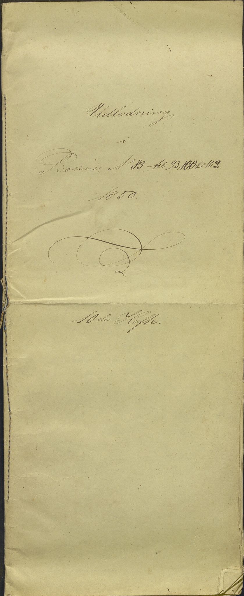 Nordhordland sorenskrivar, AV/SAB-A-2901/1/H/Hd/Hdb/L0001: Konsept til utlodningar, 1850-1852, p. 177