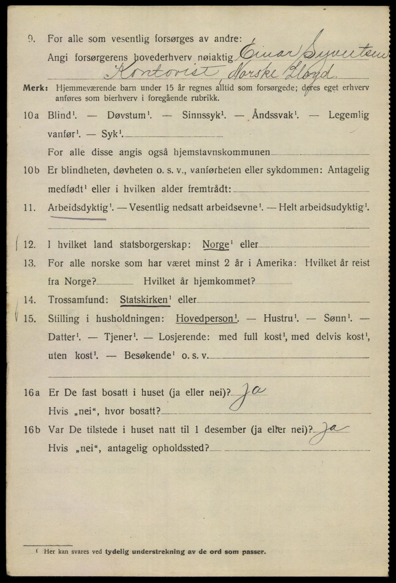 SAO, 1920 census for Kristiania, 1920, p. 156992