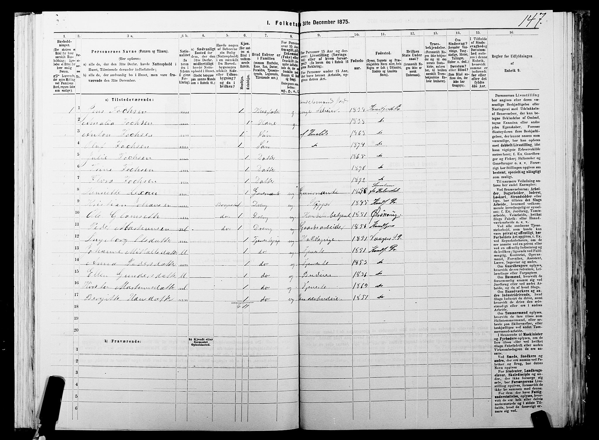 SATØ, 1875 census for 1911P Kvæfjord, 1875, p. 3147