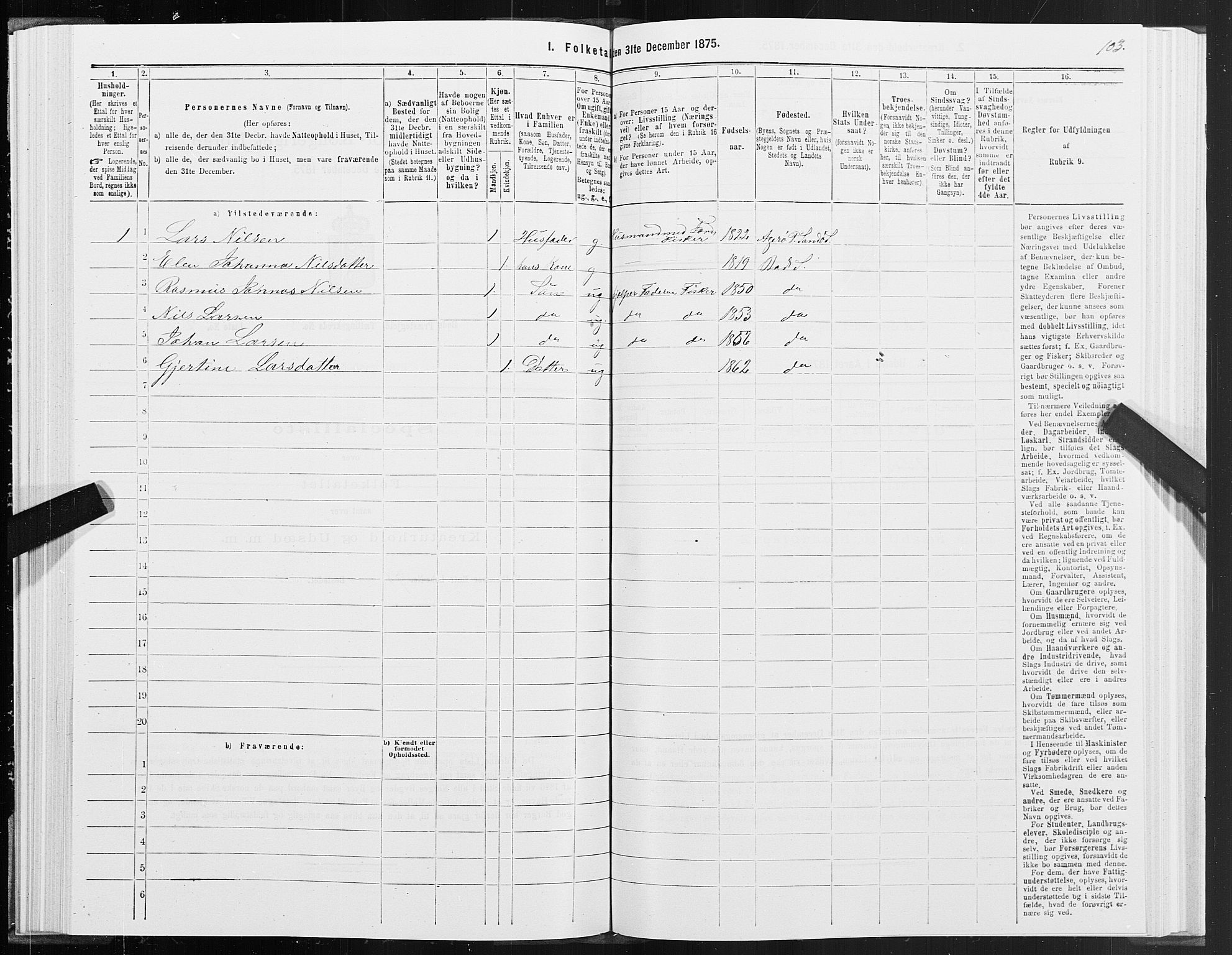 SAT, 1875 census for 1549P Bud, 1875, p. 2103