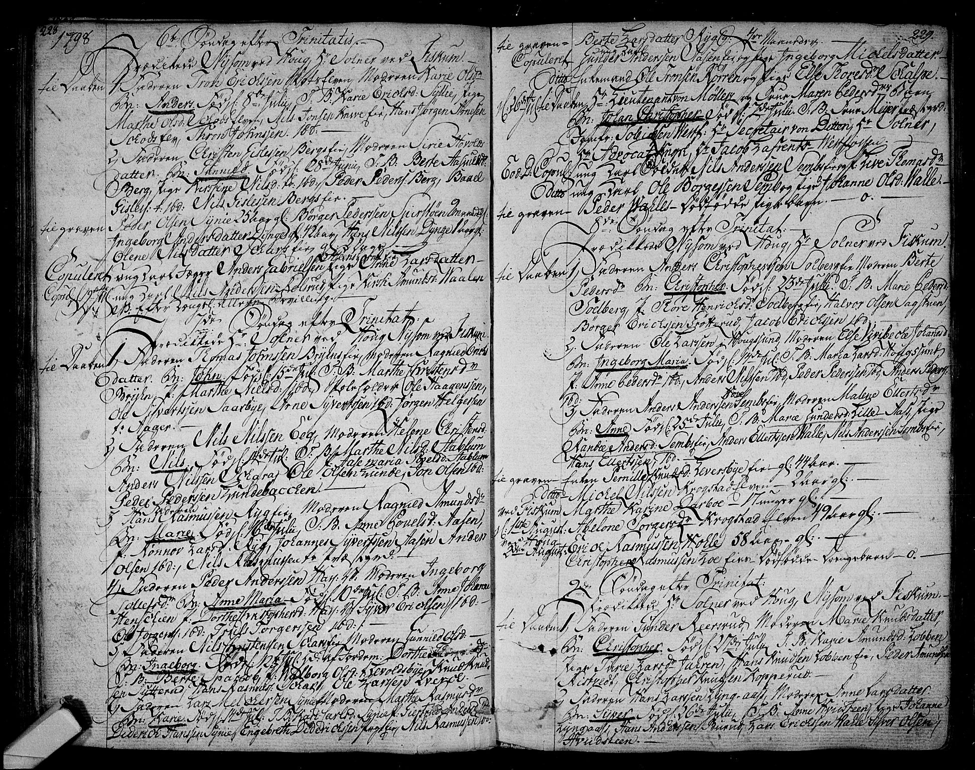 Eiker kirkebøker, AV/SAKO-A-4/F/Fa/L0009: Parish register (official) no. I 9, 1789-1806, p. 228-229