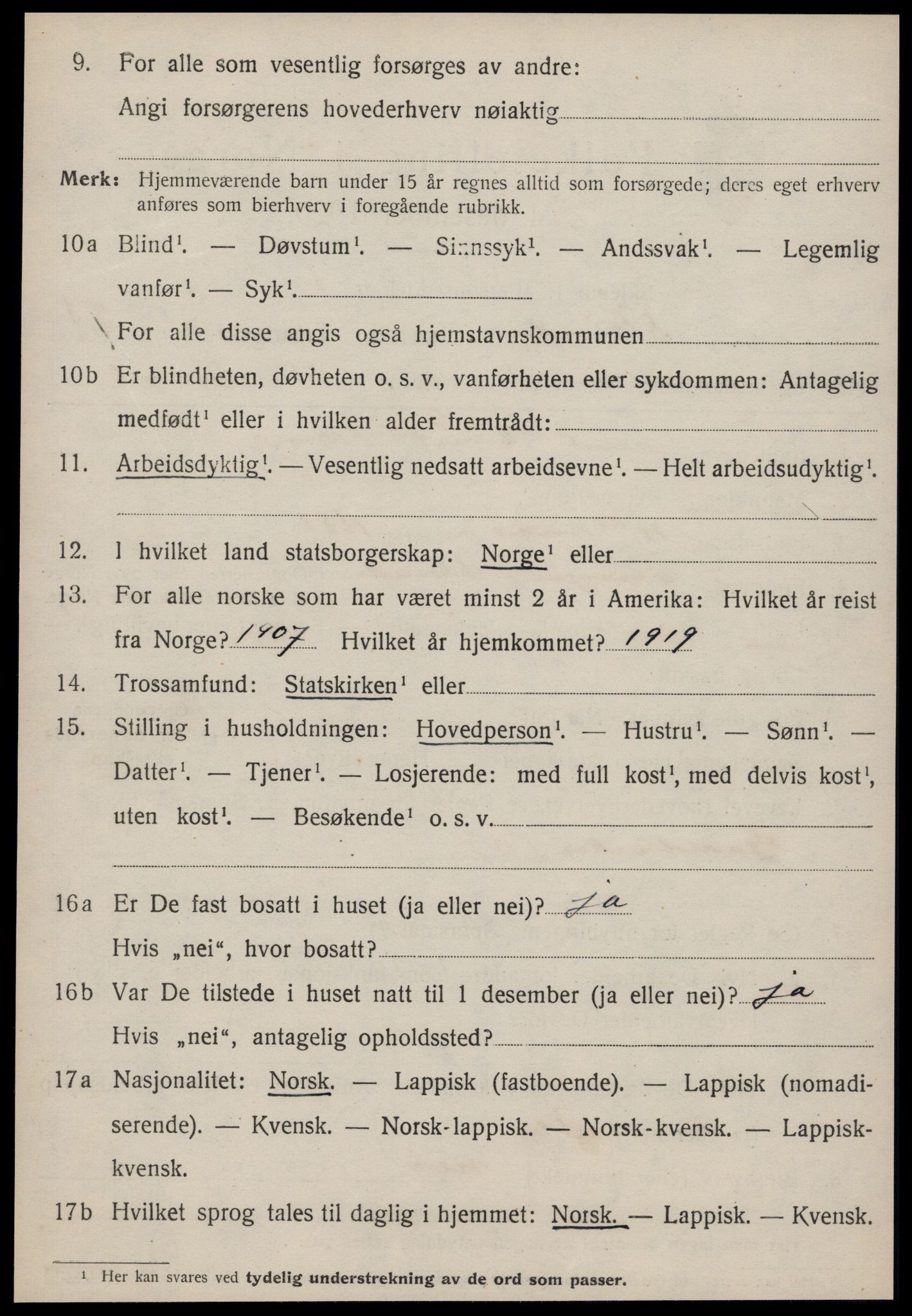 SAT, 1920 census for Strinda, 1920, p. 4779