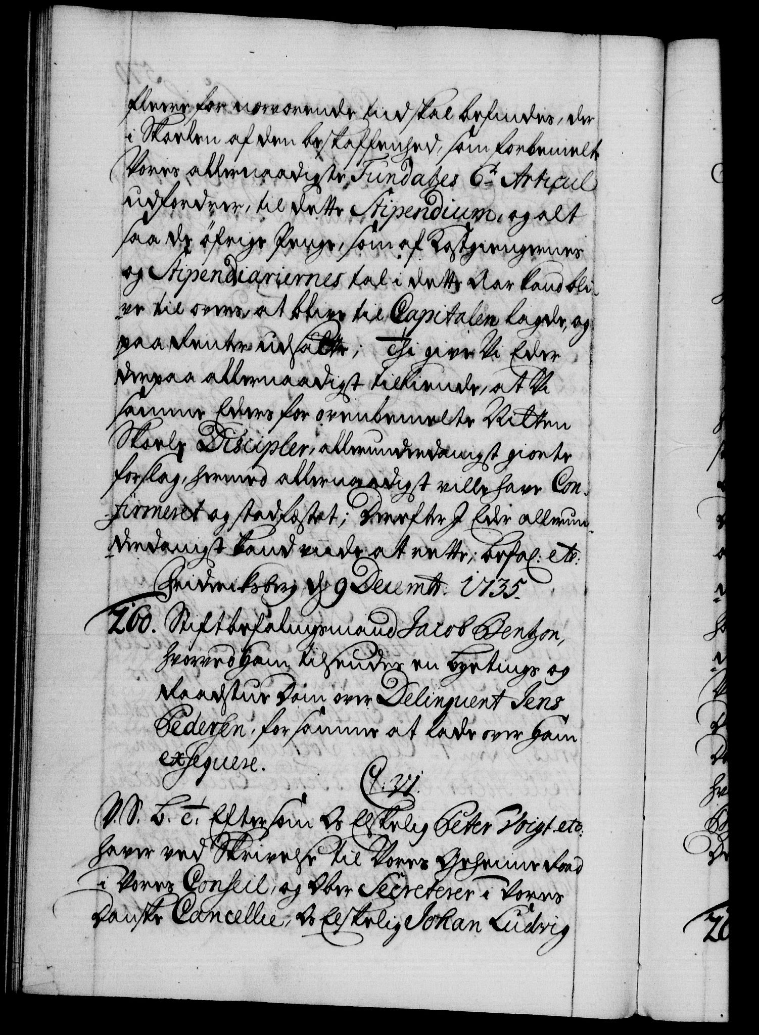 Danske Kanselli 1572-1799, AV/RA-EA-3023/F/Fc/Fca/Fcab/L0026: Norske tegnelser, 1734-1735, p. 570b