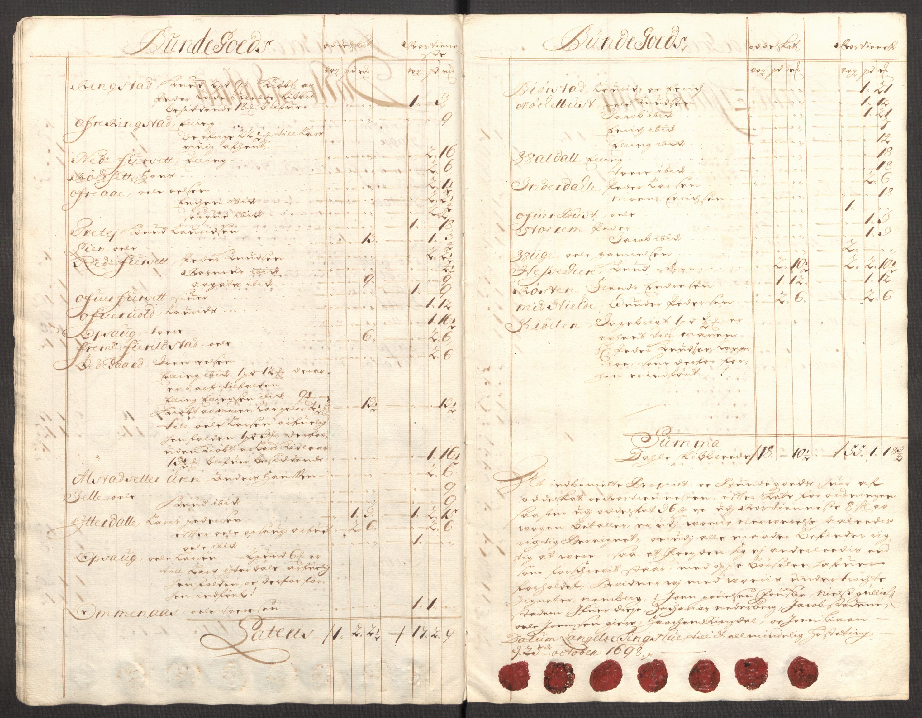 Rentekammeret inntil 1814, Reviderte regnskaper, Fogderegnskap, AV/RA-EA-4092/R54/L3556: Fogderegnskap Sunnmøre, 1696-1698, p. 356