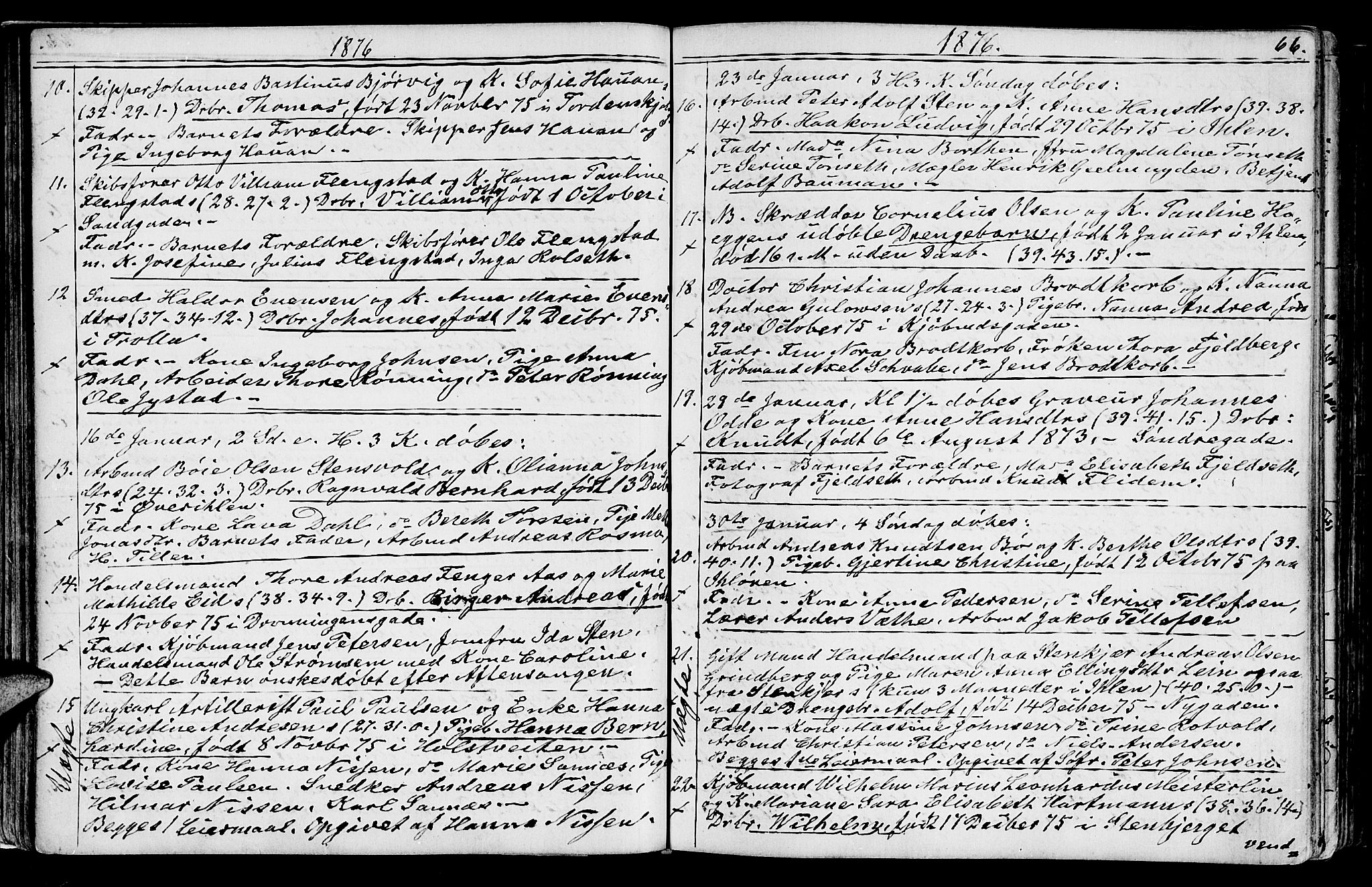 Ministerialprotokoller, klokkerbøker og fødselsregistre - Sør-Trøndelag, SAT/A-1456/602/L0142: Parish register (copy) no. 602C10, 1872-1894, p. 66