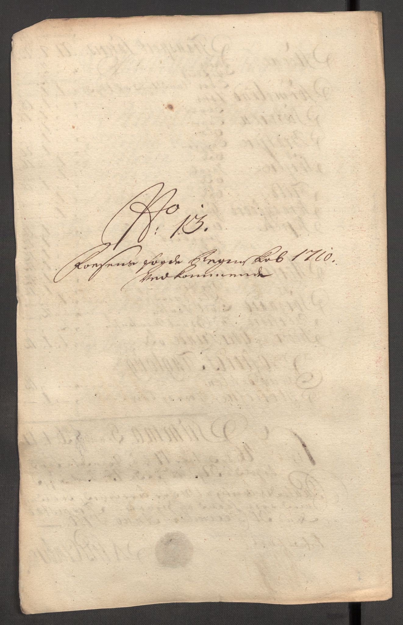 Rentekammeret inntil 1814, Reviderte regnskaper, Fogderegnskap, AV/RA-EA-4092/R57/L3859: Fogderegnskap Fosen, 1710, p. 115