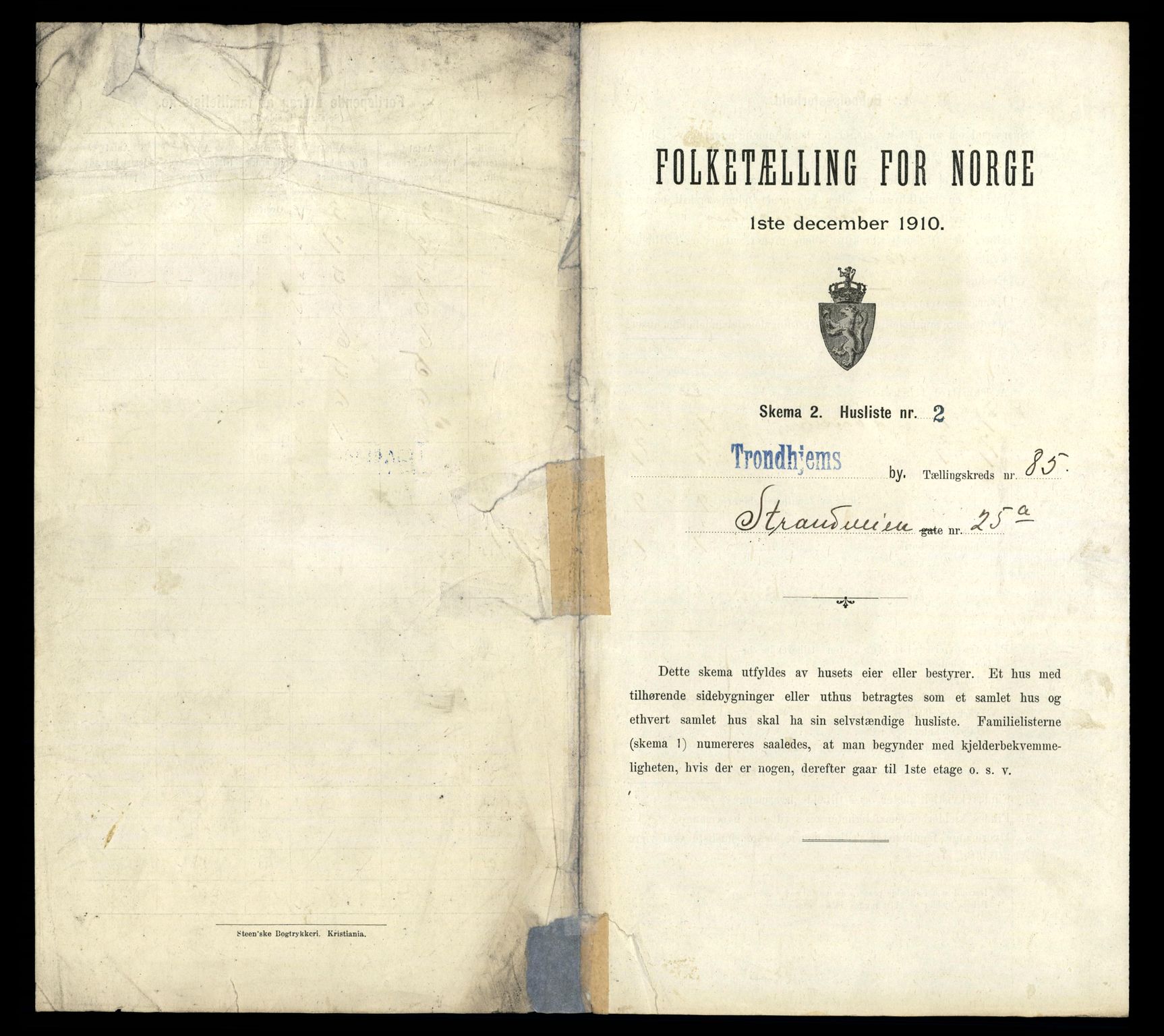 RA, 1910 census for Trondheim, 1910, p. 25931