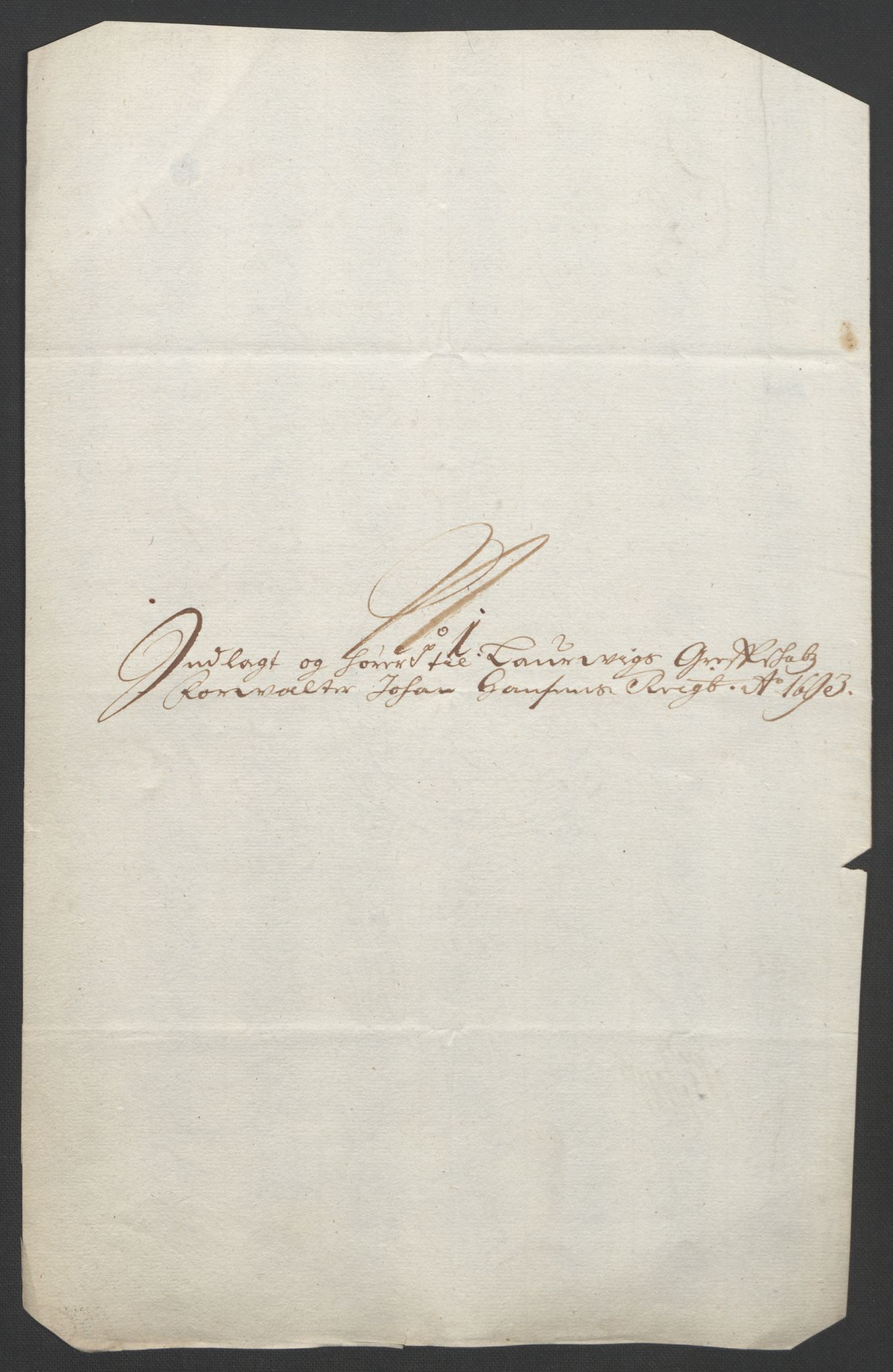 Rentekammeret inntil 1814, Reviderte regnskaper, Fogderegnskap, AV/RA-EA-4092/R33/L1974: Fogderegnskap Larvik grevskap, 1693-1695, p. 67