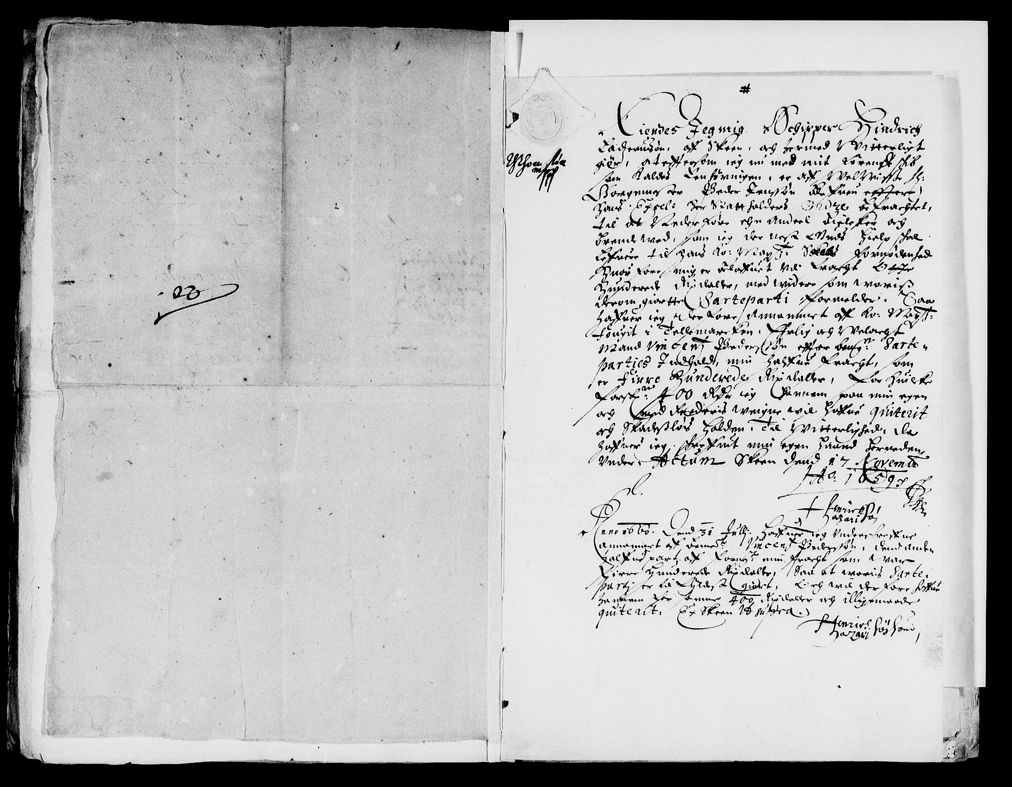 Rentekammeret inntil 1814, Reviderte regnskaper, Lensregnskaper, AV/RA-EA-5023/R/Rb/Rbp/L0047: Bratsberg len, 1659-1662