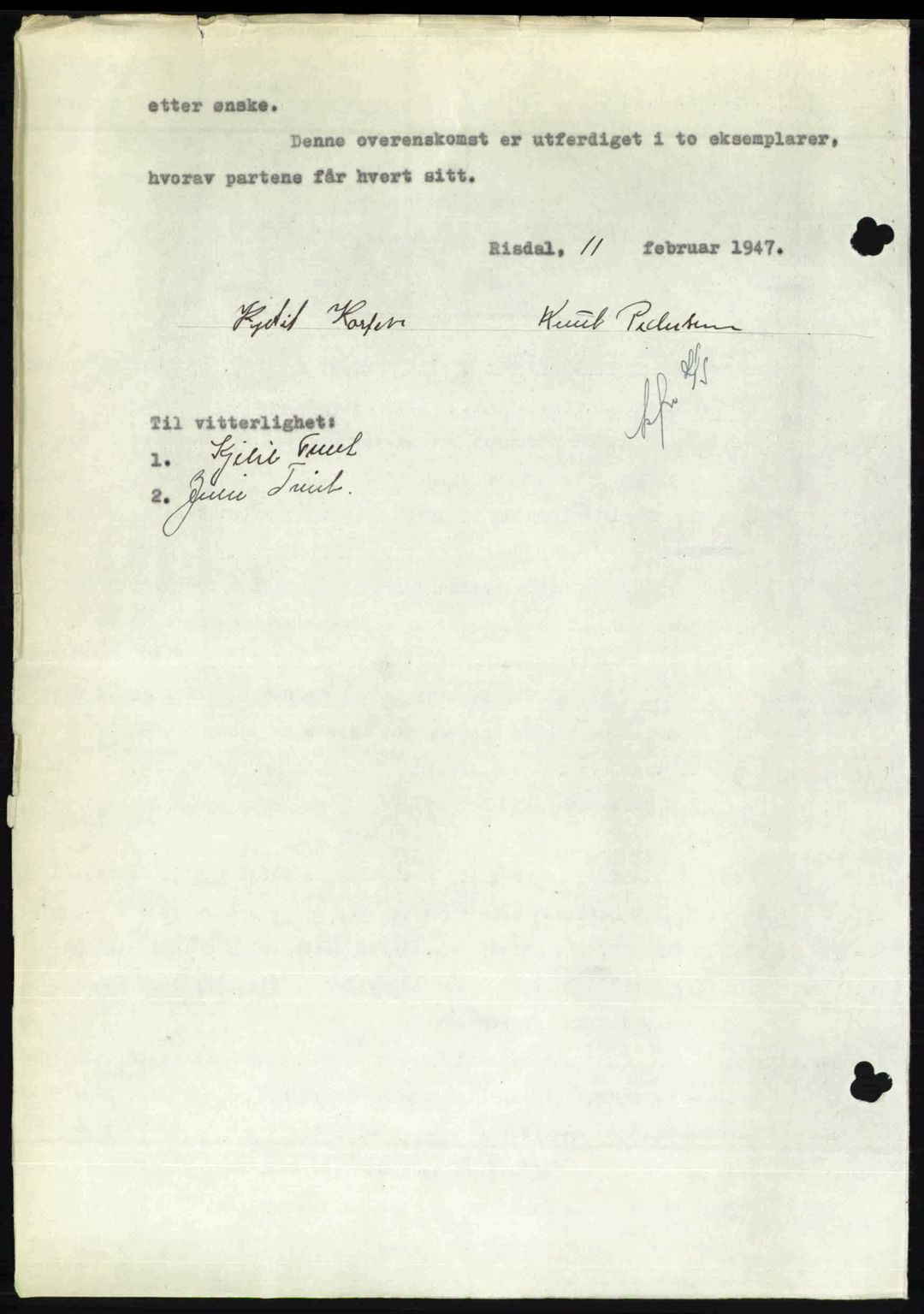 Nedenes sorenskriveri, AV/SAK-1221-0006/G/Gb/Gba/L0056: Mortgage book no. A8, 1946-1947, Diary no: : 187/1947