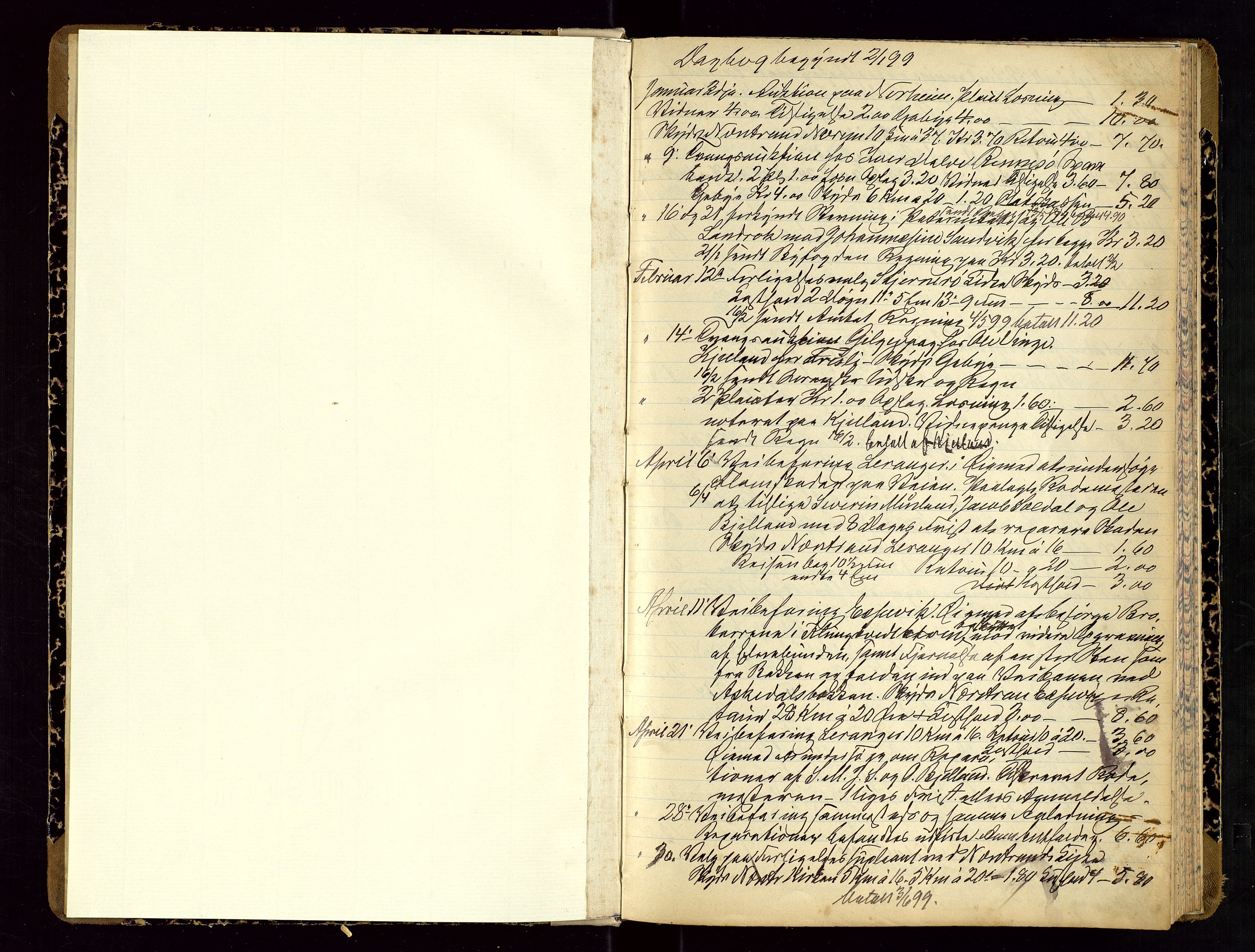 Nedstrand lensmannskontor, AV/SAST-A-100236/Gga/L0002: "Anmeldte Dødsfald Begyndt 1 Januar 1899", 1899-1911