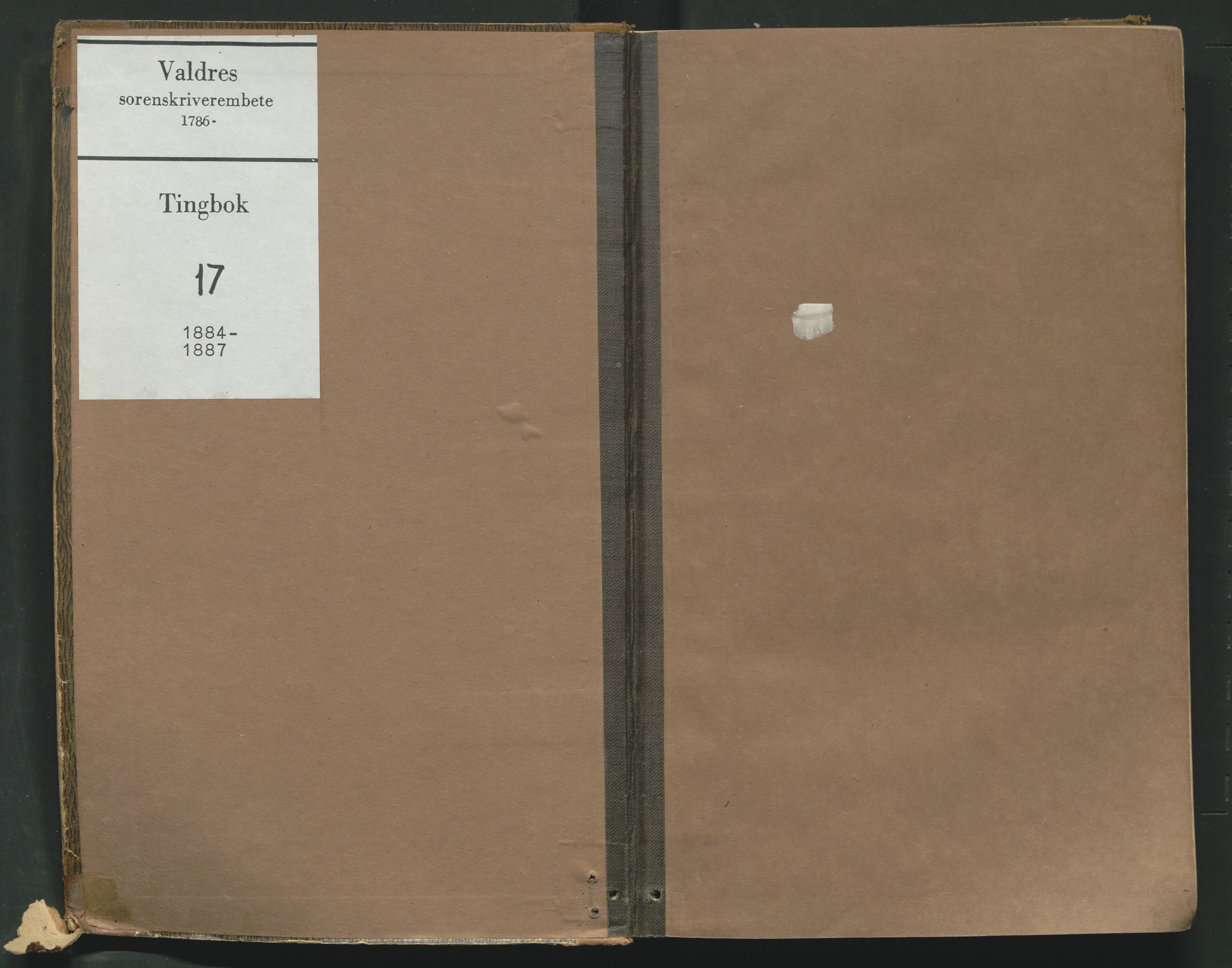 Valdres sorenskriveri, SAH/TING-016/G/Gb/L0017: Tingbok, 1884-1887