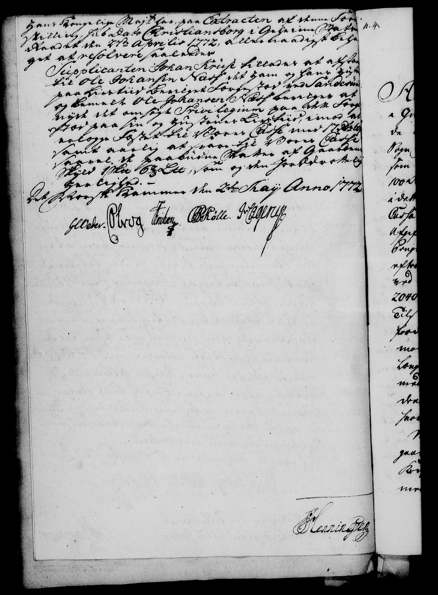 Rentekammeret, Kammerkanselliet, AV/RA-EA-3111/G/Gf/Gfa/L0054: Norsk relasjons- og resolusjonsprotokoll (merket RK 52.54), 1771-1772, p. 395
