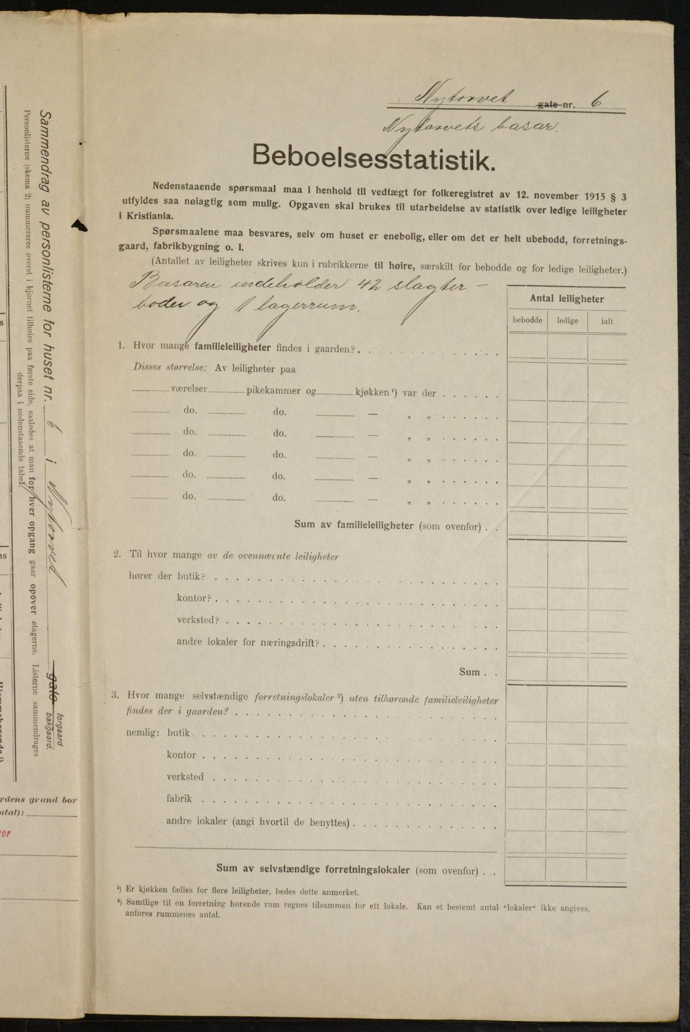 OBA, Municipal Census 1916 for Kristiania, 1916, p. 75909