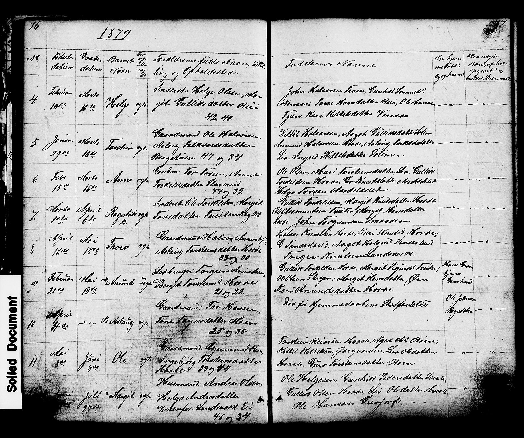 Hjartdal kirkebøker, AV/SAKO-A-270/G/Gc/L0002: Parish register (copy) no. III 2, 1854-1890, p. 76-77