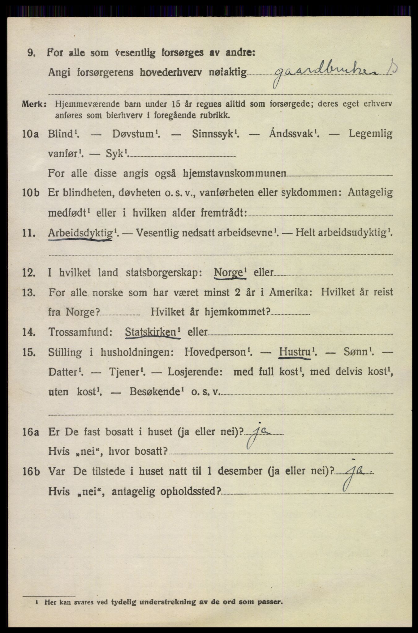 SAH, 1920 census for Søndre Land, 1920, p. 5772