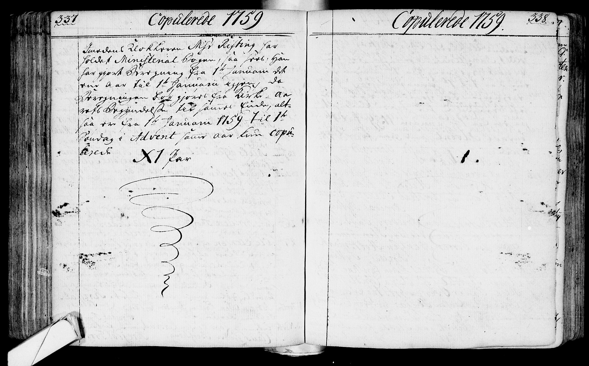 Lier kirkebøker, AV/SAKO-A-230/F/Fa/L0004: Parish register (official) no. I 4, 1749-1764, p. 337-338