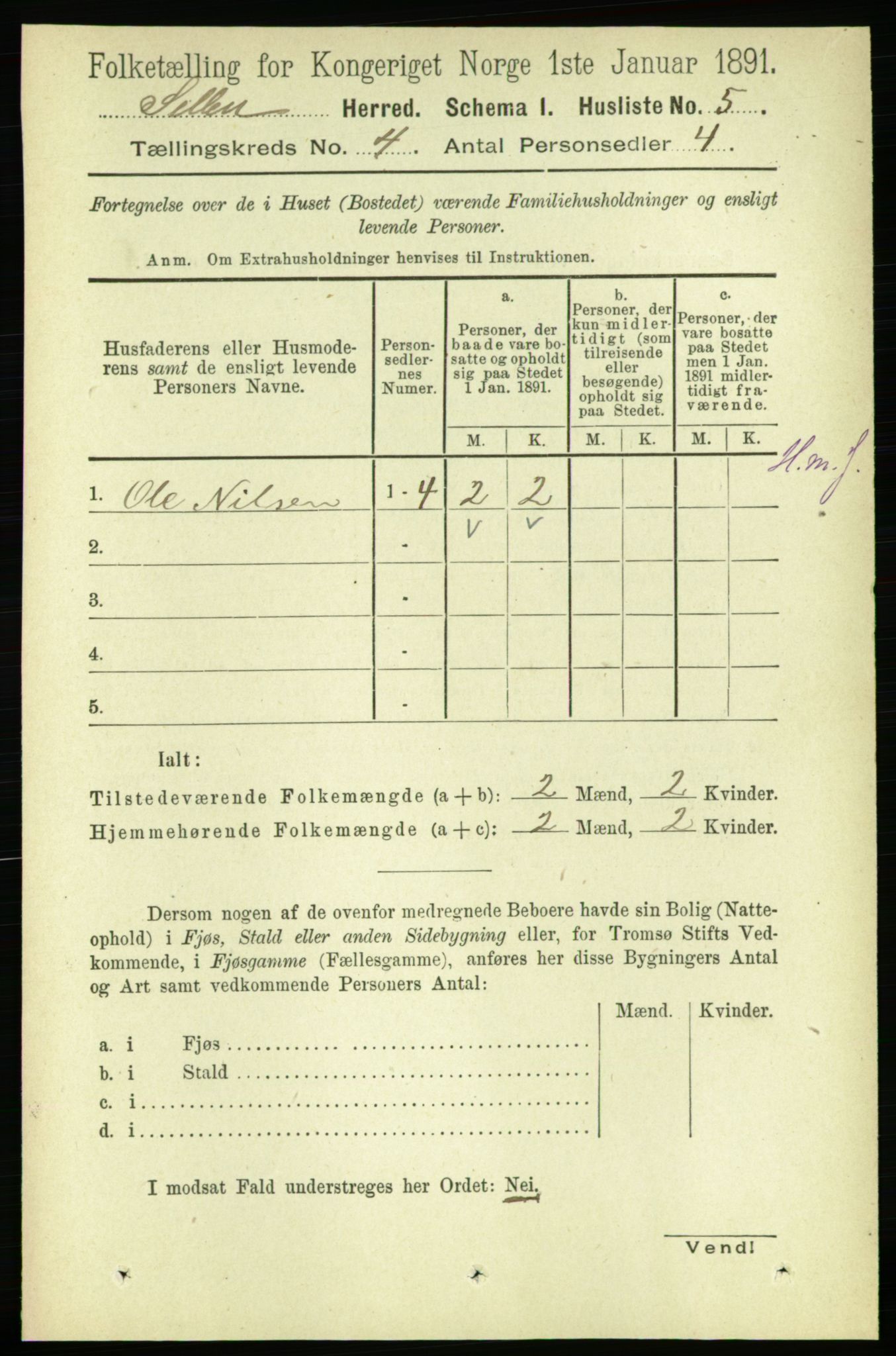 RA, 1891 census for 1664 Selbu, 1891, p. 965