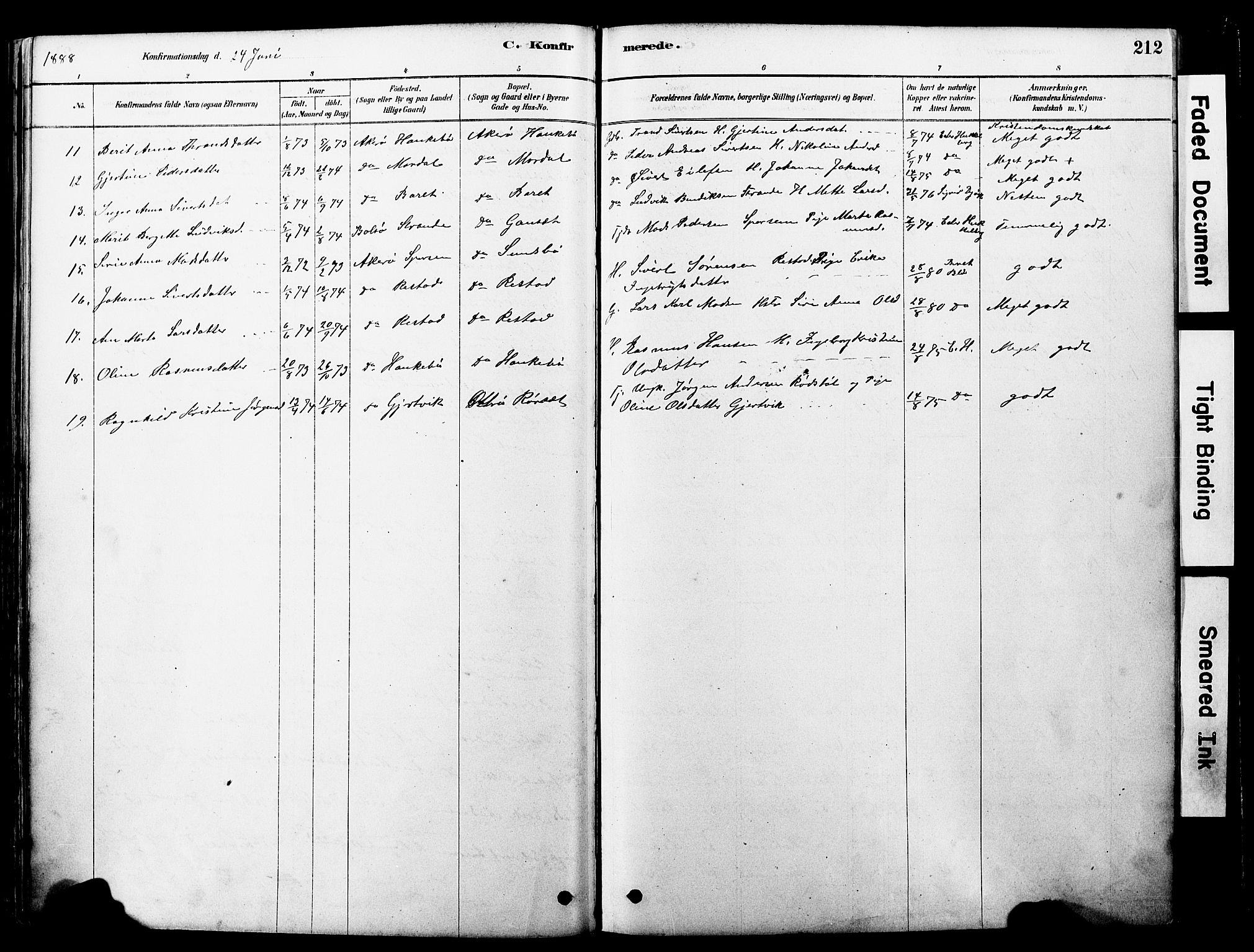 Ministerialprotokoller, klokkerbøker og fødselsregistre - Møre og Romsdal, AV/SAT-A-1454/560/L0721: Parish register (official) no. 560A05, 1878-1917, p. 212