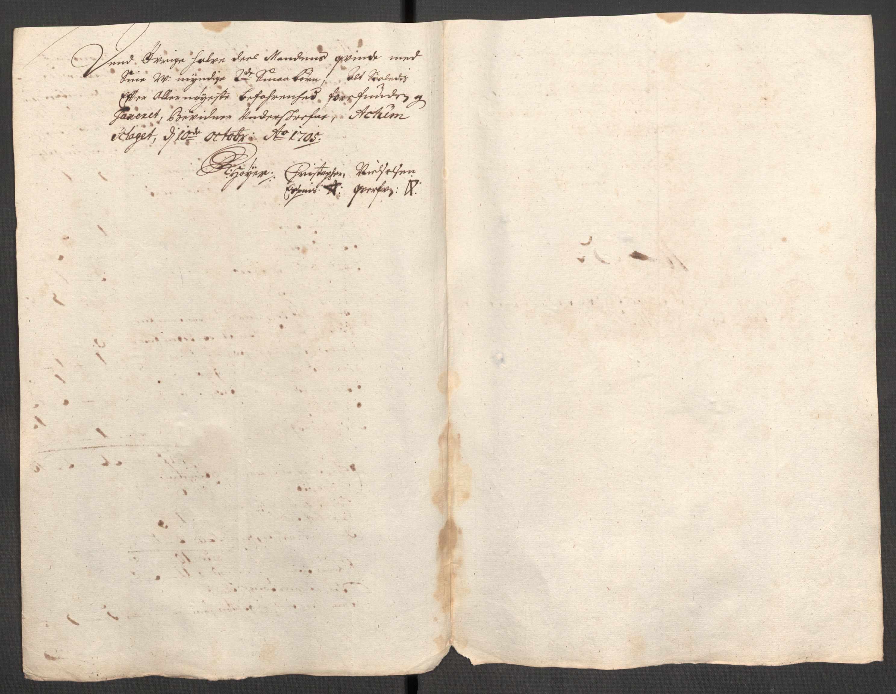 Rentekammeret inntil 1814, Reviderte regnskaper, Fogderegnskap, AV/RA-EA-4092/R57/L3856: Fogderegnskap Fosen, 1704-1705, p. 254