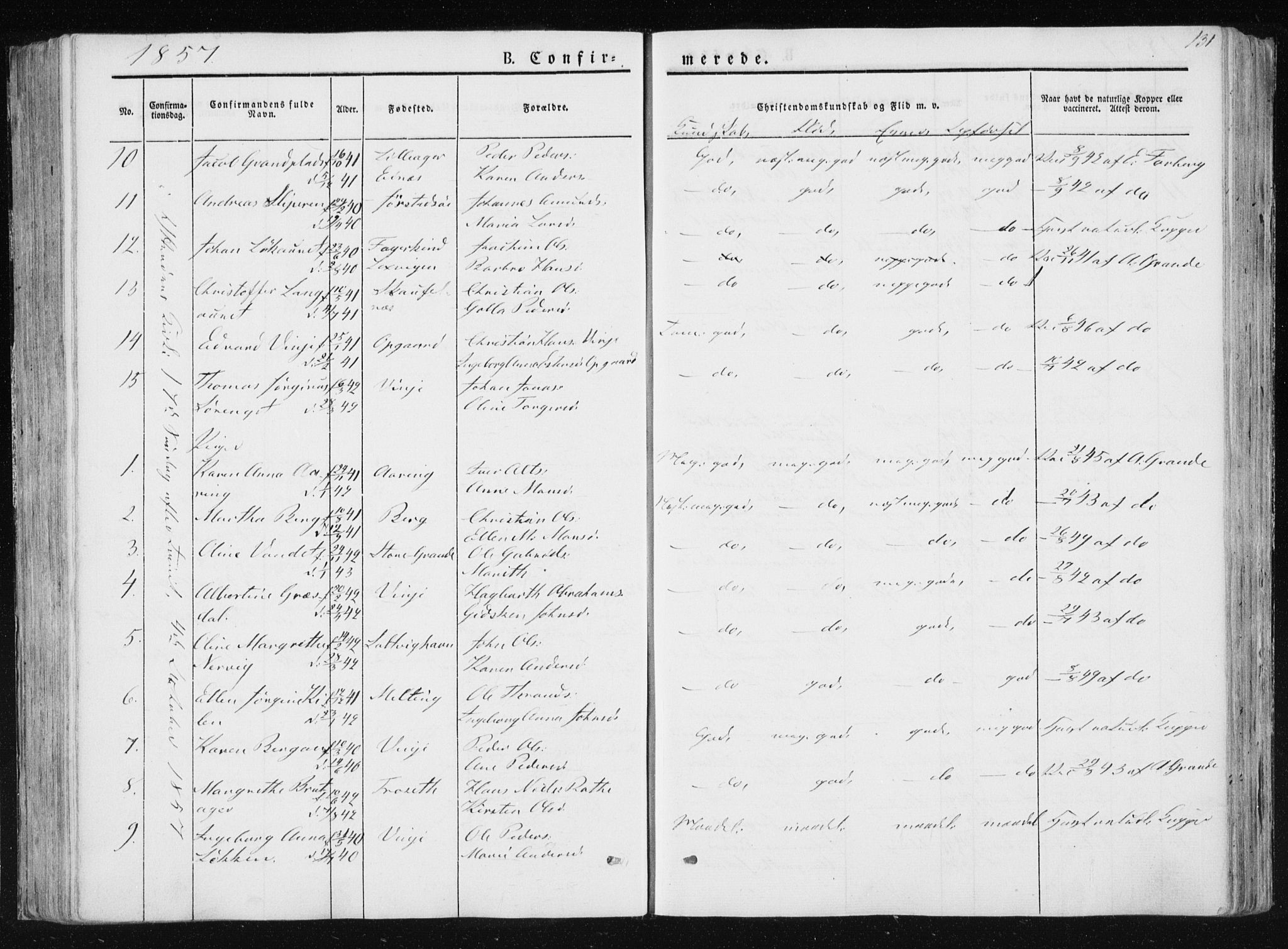 Ministerialprotokoller, klokkerbøker og fødselsregistre - Nord-Trøndelag, SAT/A-1458/733/L0323: Parish register (official) no. 733A02, 1843-1870, p. 131