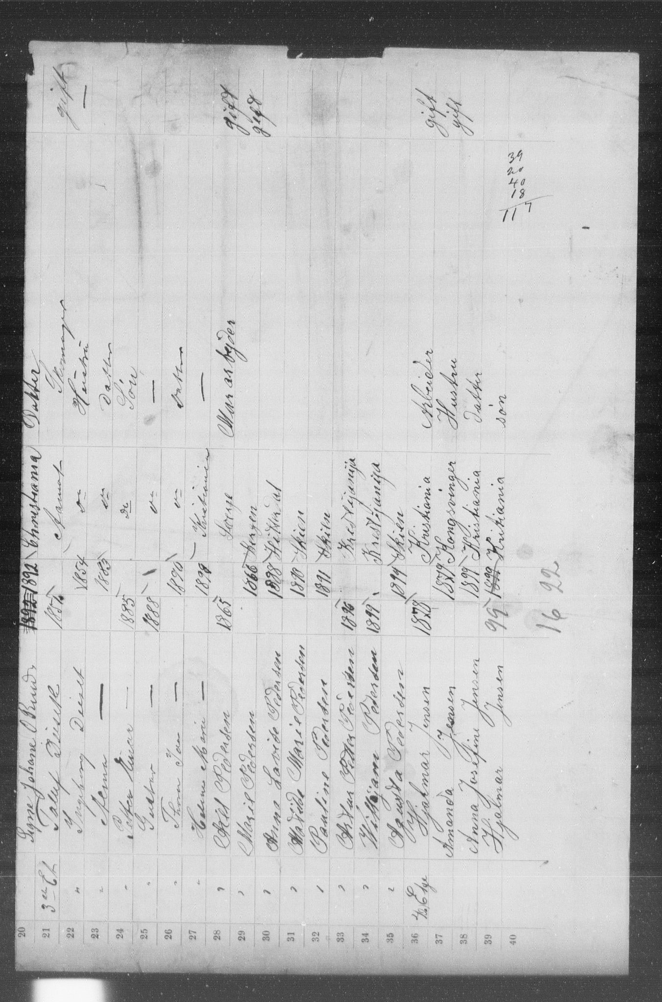 OBA, Municipal Census 1899 for Kristiania, 1899, p. 11690