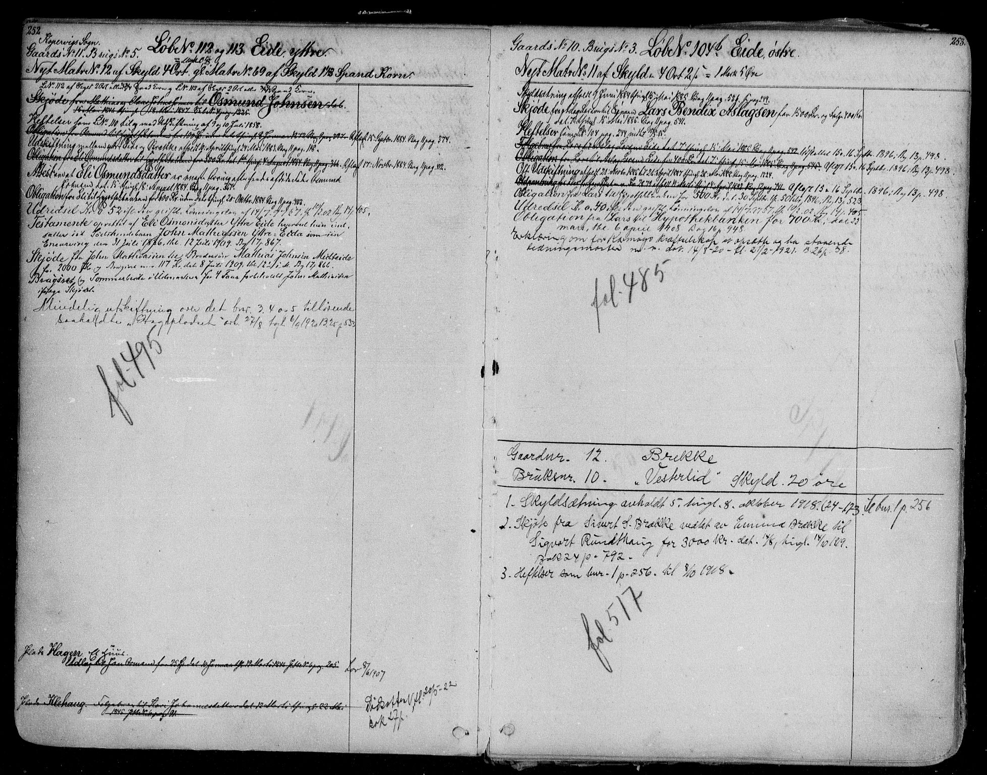 Karmsund sorenskriveri, AV/SAST-A-100311/01/II/IIA/L0021: Mortgage register no. II AD 21, 1865, p. 252-253