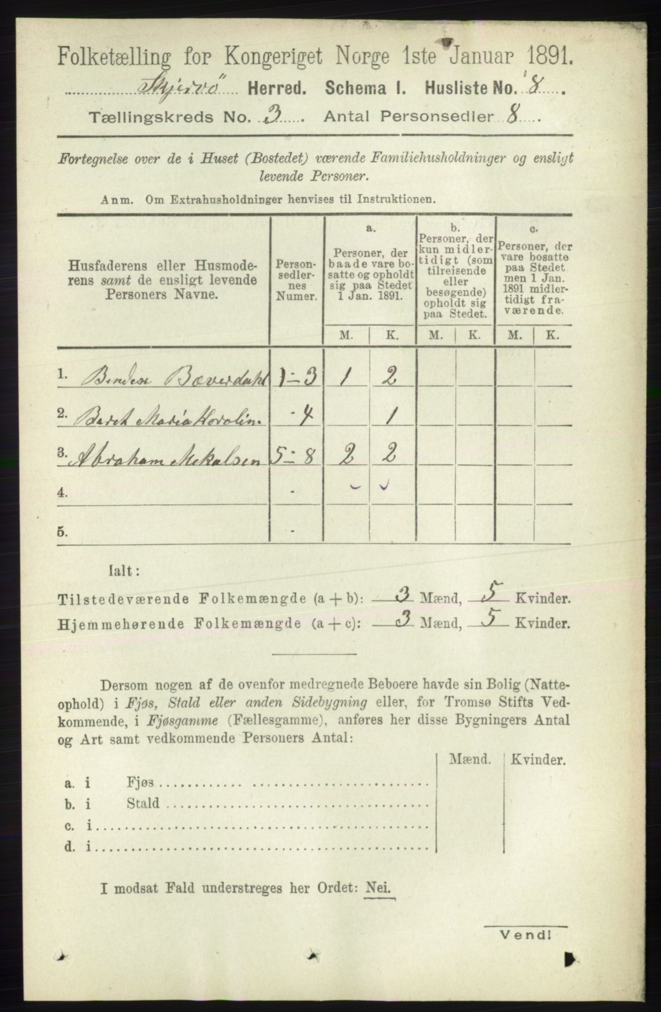 RA, 1891 census for 1941 Skjervøy, 1891, p. 1800