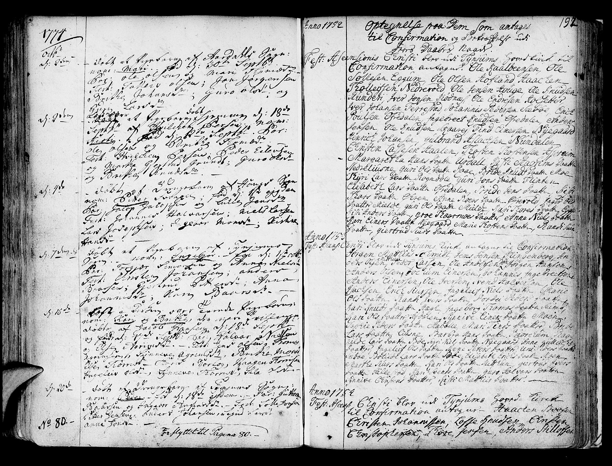 Lærdal sokneprestembete, SAB/A-81201: Parish register (official) no. A 2, 1752-1782, p. 192