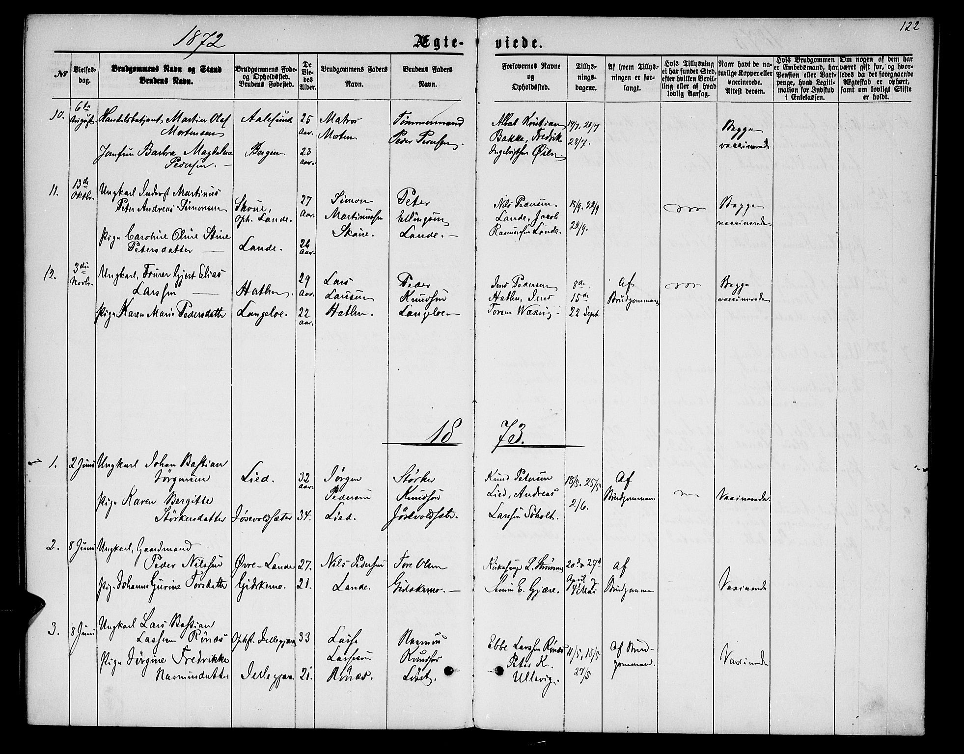 Ministerialprotokoller, klokkerbøker og fødselsregistre - Møre og Romsdal, AV/SAT-A-1454/522/L0325: Parish register (copy) no. 522C04, 1872-1877, p. 122