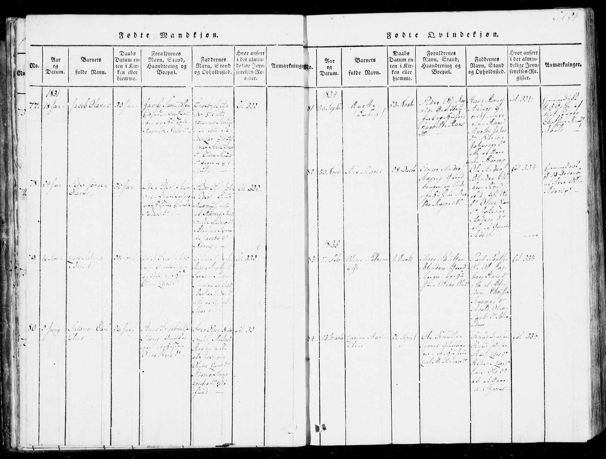 Ministerialprotokoller, klokkerbøker og fødselsregistre - Møre og Romsdal, SAT/A-1454/537/L0517: Parish register (official) no. 537A01, 1818-1862, p. 24