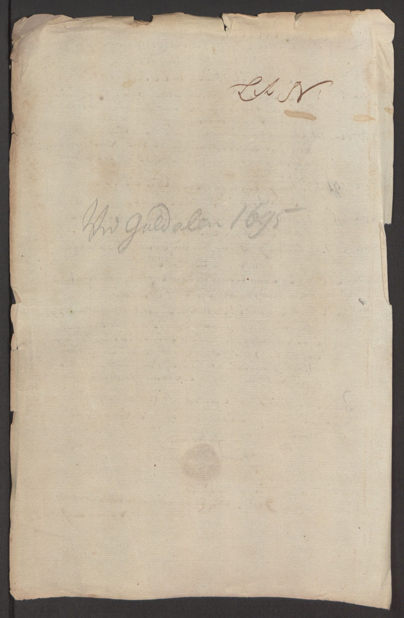 Rentekammeret inntil 1814, Reviderte regnskaper, Fogderegnskap, AV/RA-EA-4092/R60/L3945: Fogderegnskap Orkdal og Gauldal, 1695, p. 396