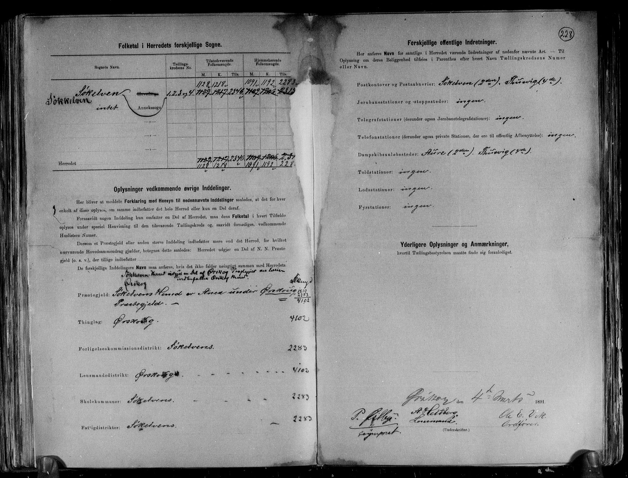 RA, 1891 census for 1528 Sykkylven, 1891, p. 3